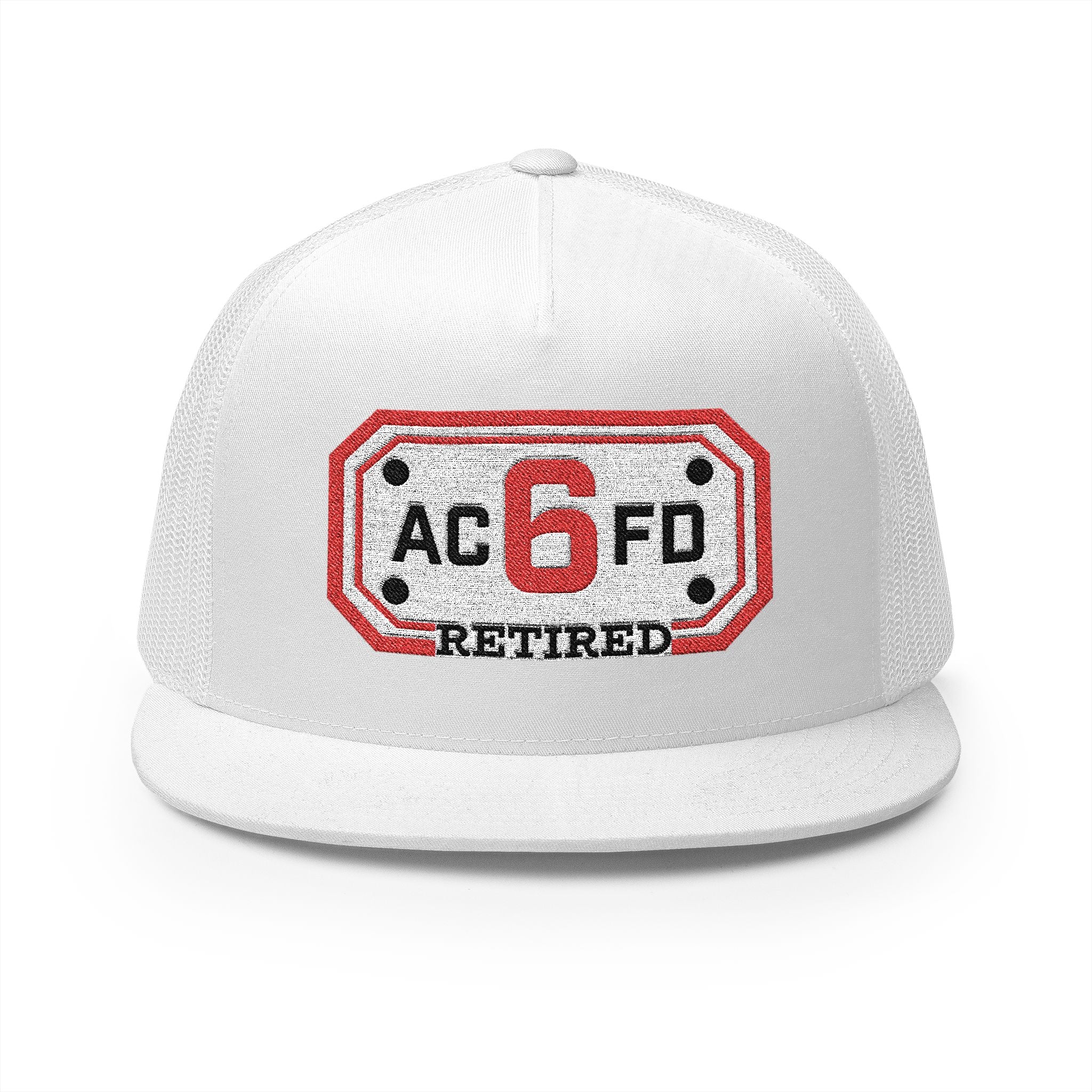 Retired Arlington Engine 6 - 5 Panel Trucker Cap (Embroidery)