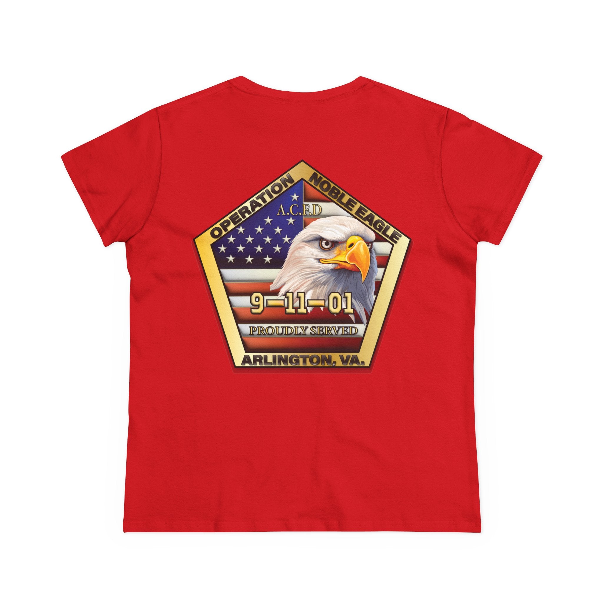 Arlington Badge / Operation Noble Eagle - Gildan Women's Midweight Cotton Tee