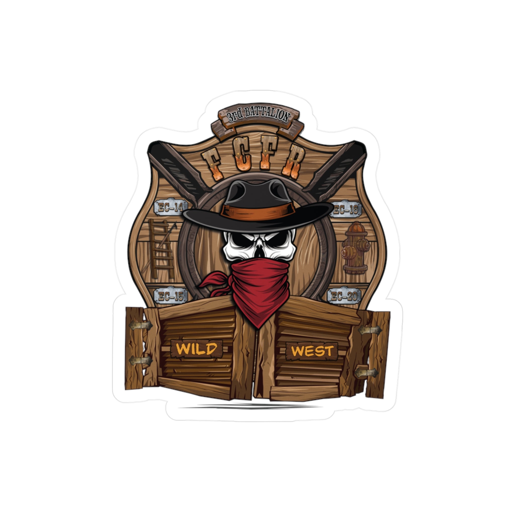 Kiss-Cut Vinyl Decals - Frederick County VA Fire 3rd Battalion