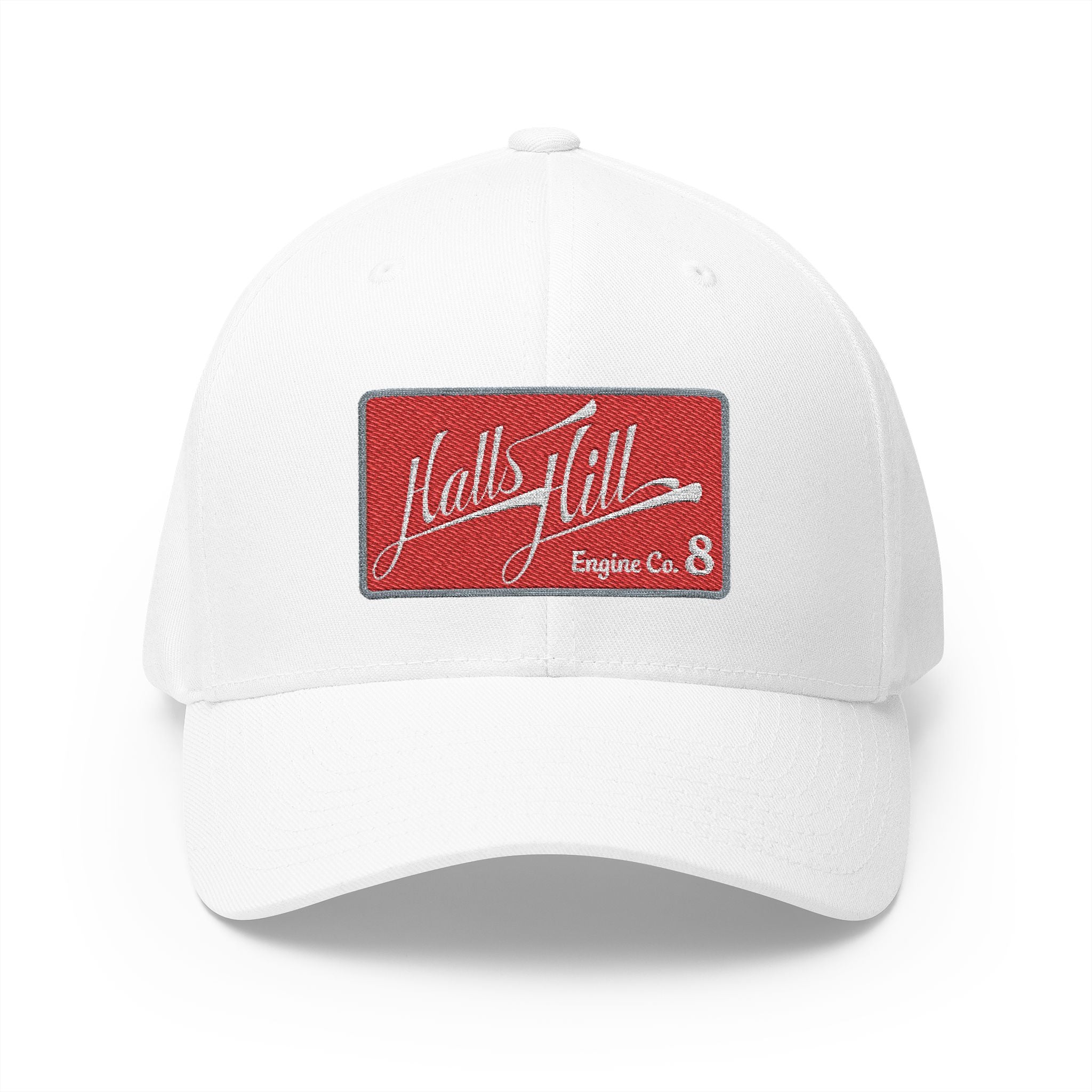 Arlington Halls Hill Engine 8 - FLEXFIT Closed-Back Structured Cap (Embroidery)