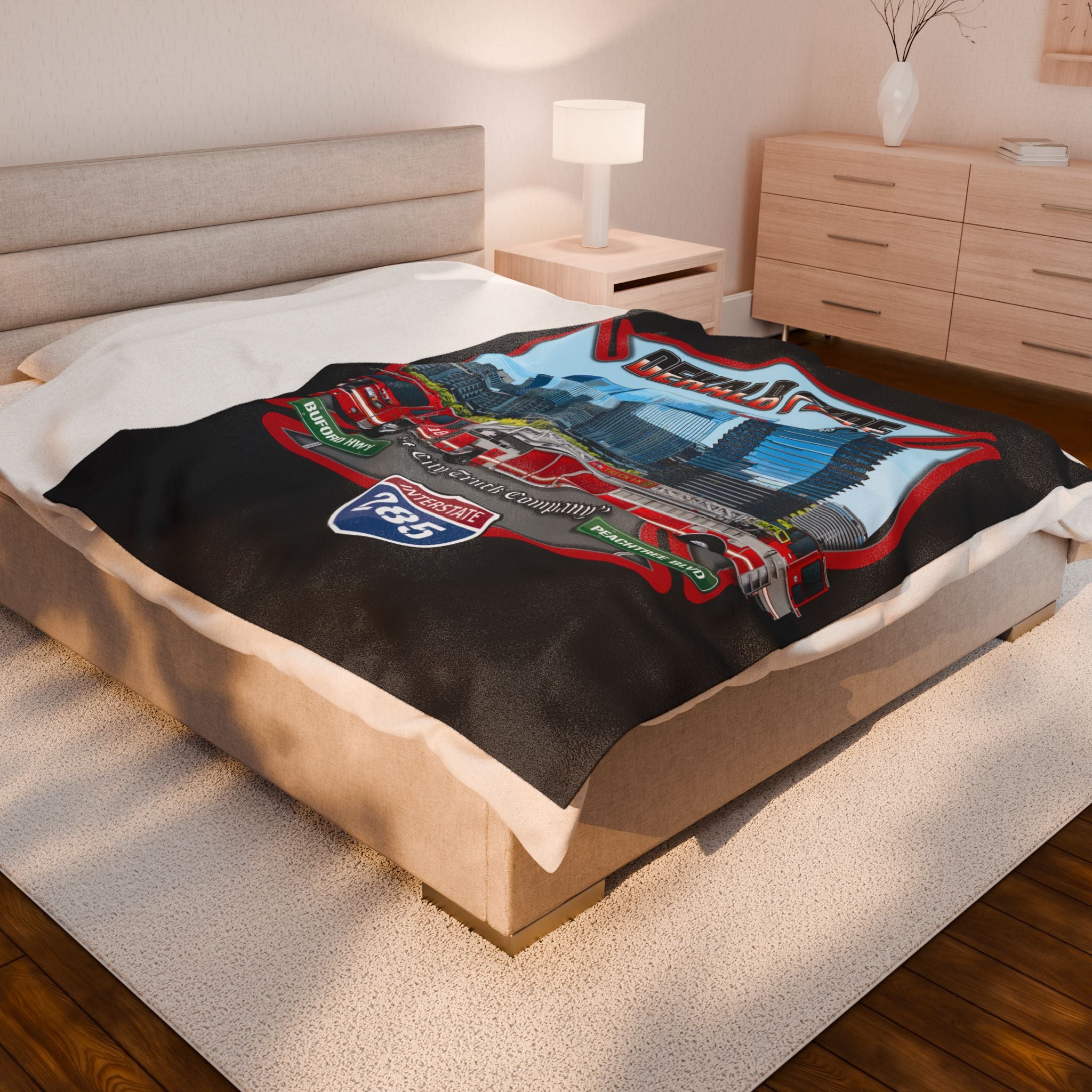 Dekalb County Tiller 18- Velveteen Plush Blanket