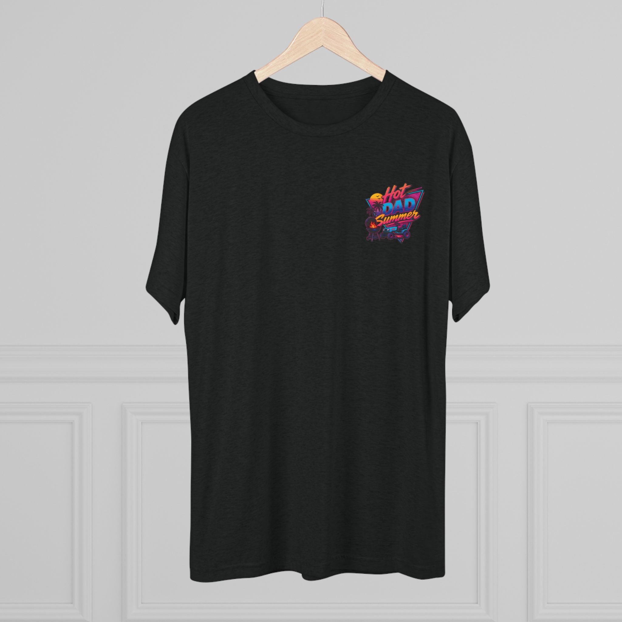 Hot Dad Summer Rock Shirt - NextLevel Tri-Blend Crew Tee