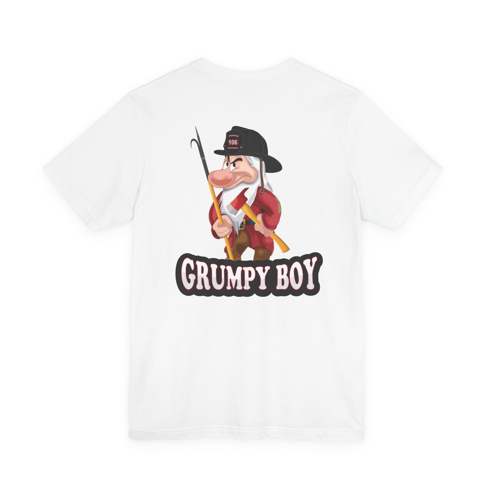 Grumpy Boy Firefighter - Heavy Cotton Unisex Tee -