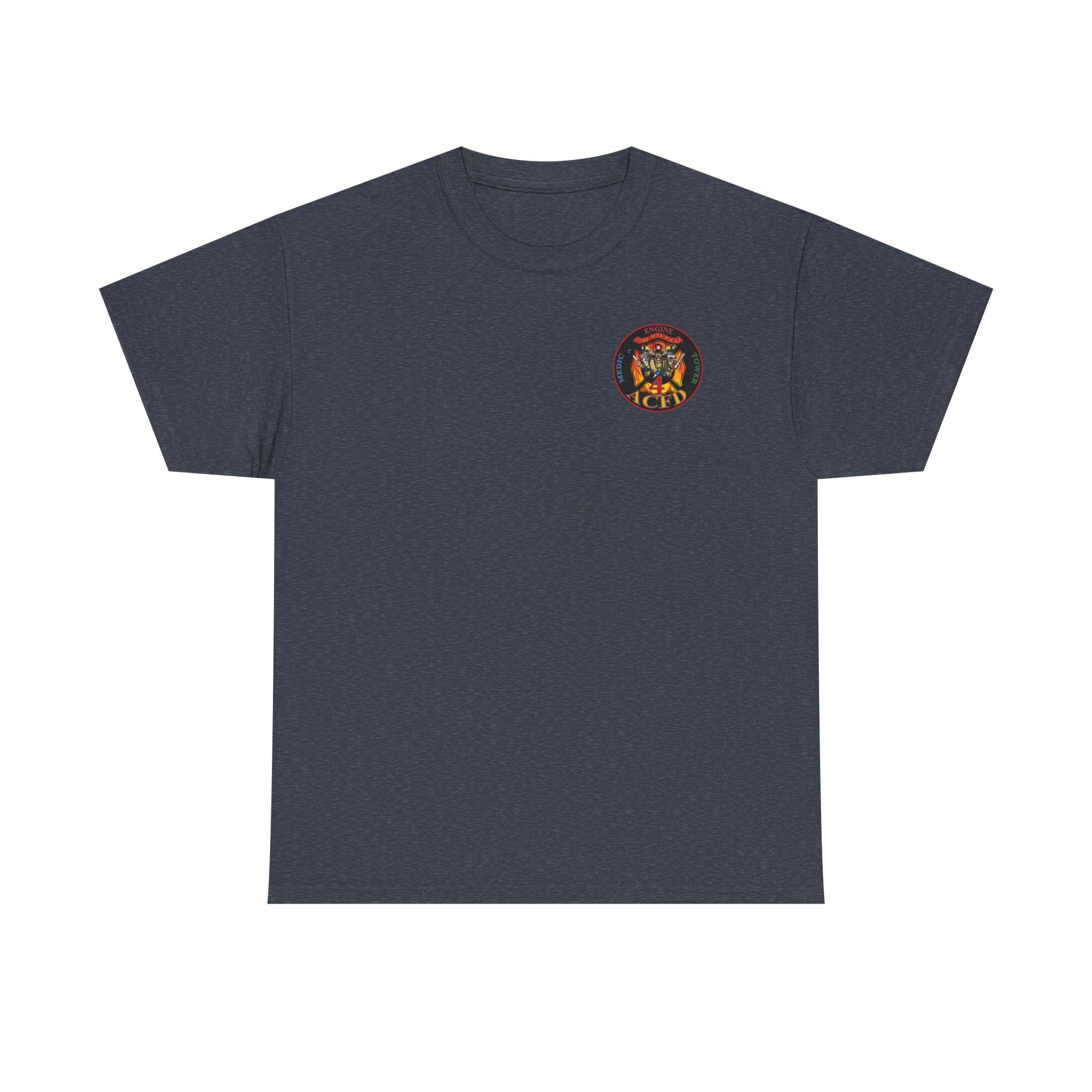 Station 4 Rat Pack front /AC4FD back - Gildan 100% Cotton Tee Unisex Heavy