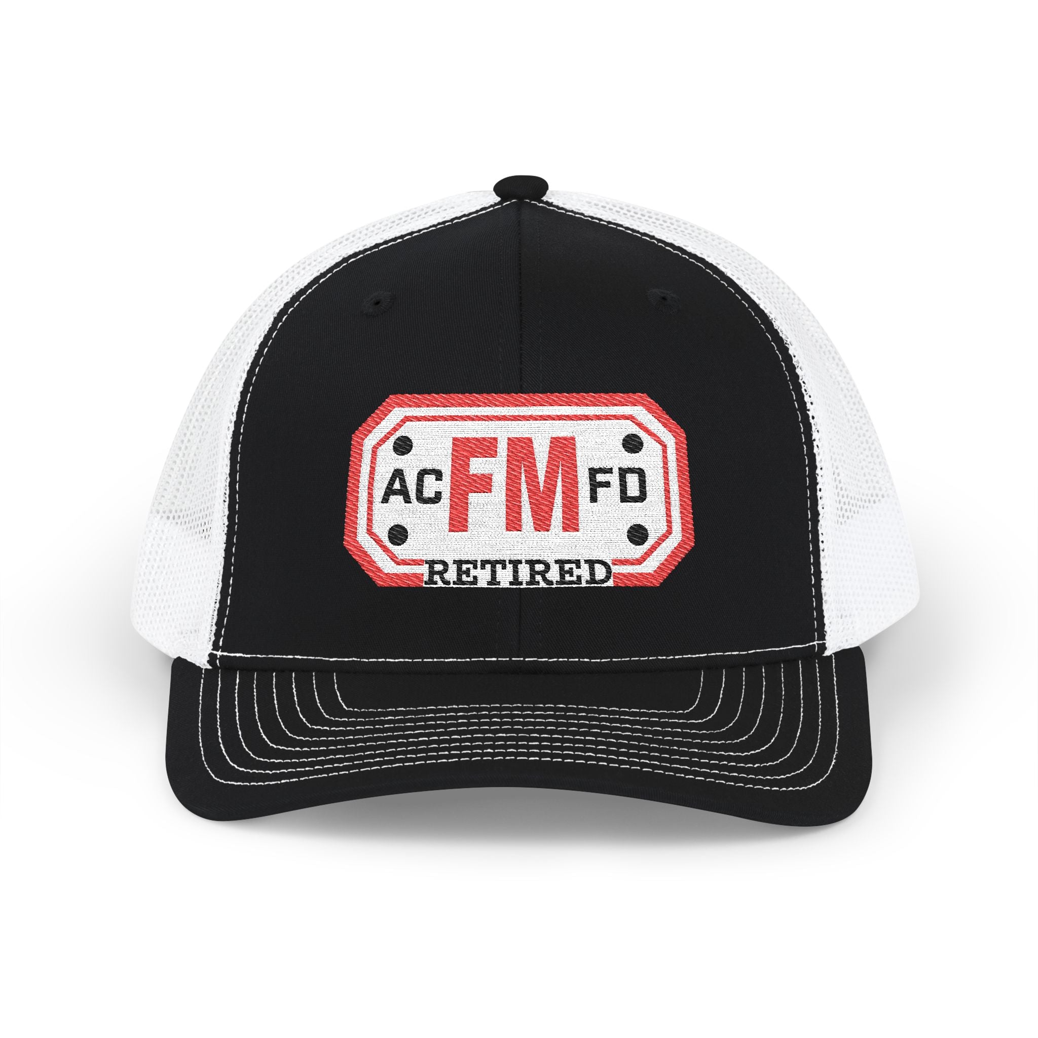 Retired Arlington Fire Marshal Red - Snapback Trucker (Richardson 112 Style Hat)