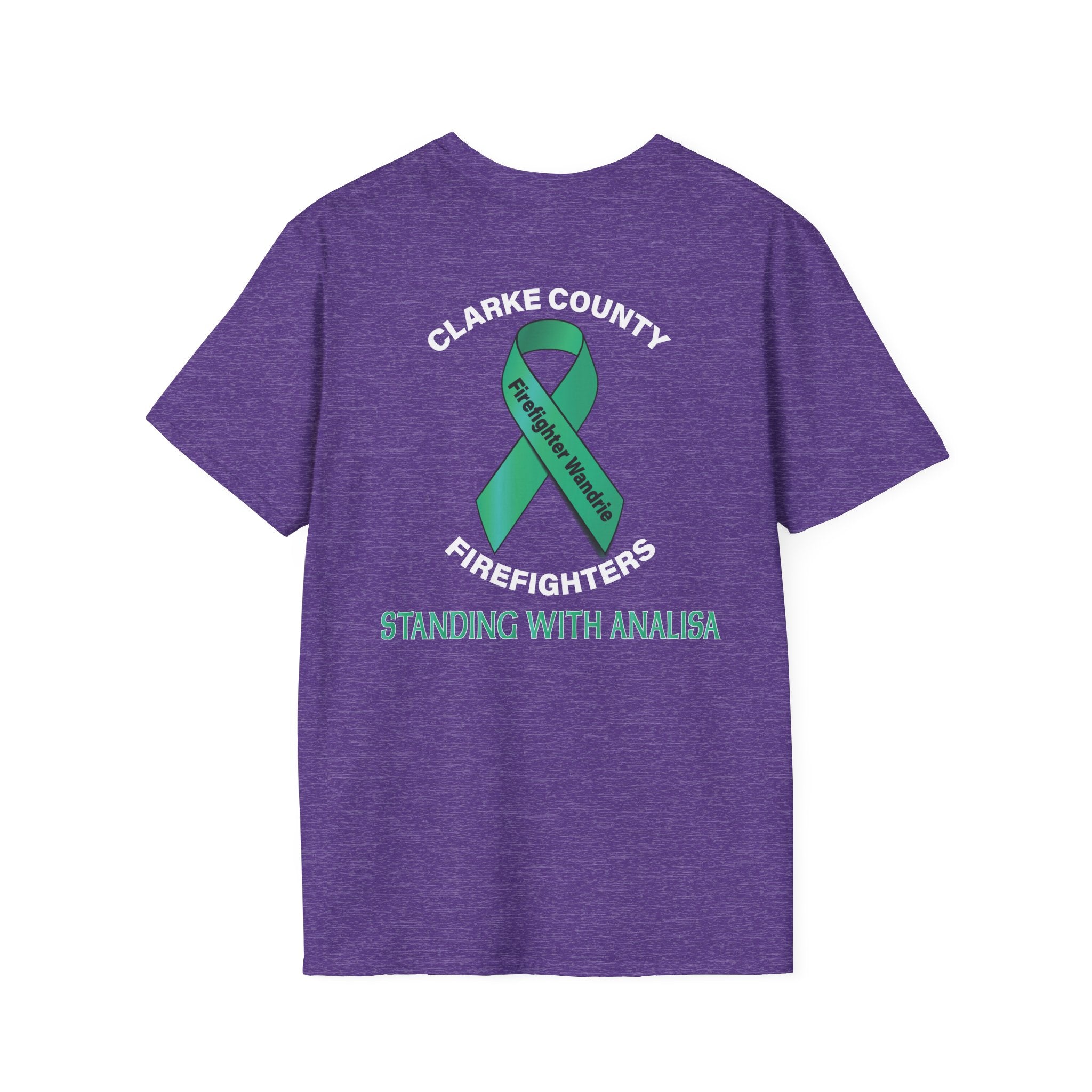 Clark County Firefighter Wandrie Support - Gildan Soft Cotton Softstyle T-Shirt