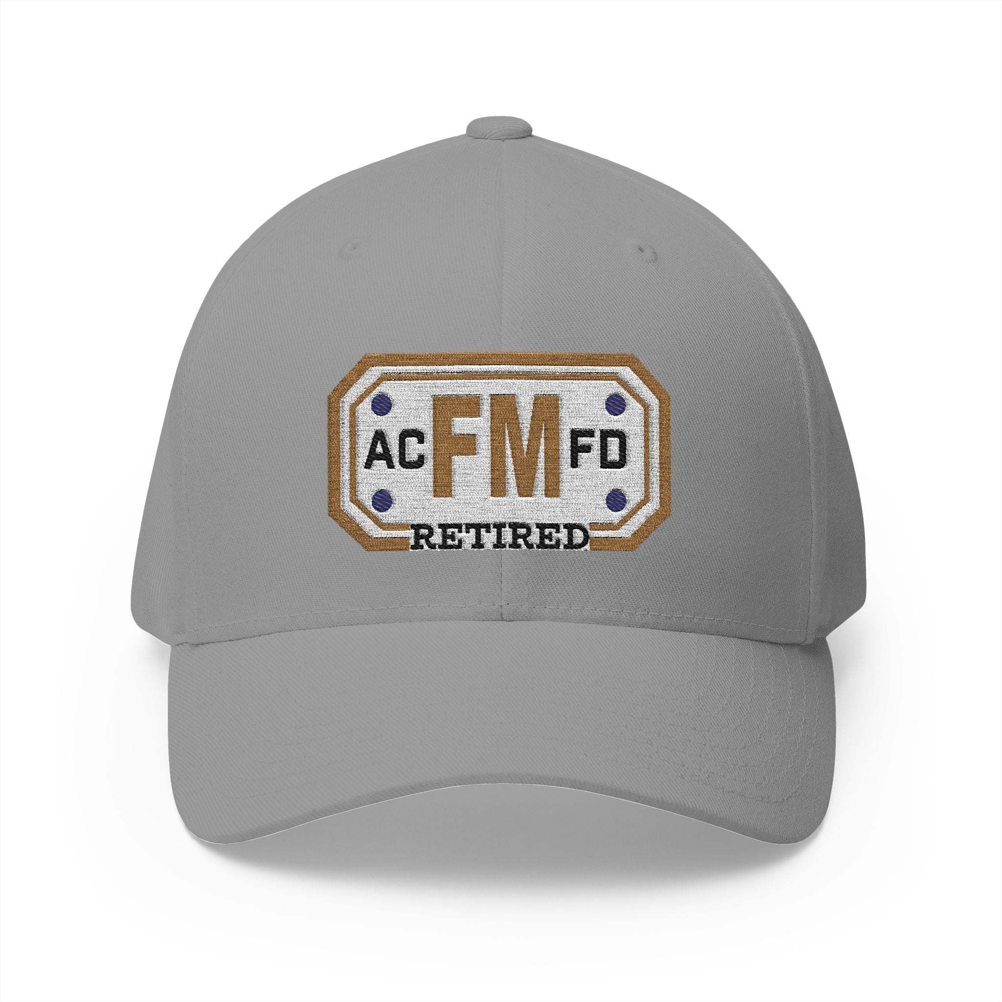 Retired Arlington Fire Marshal Gold - FLEXFIT Closed-Back Structured Cap (Embroidery)