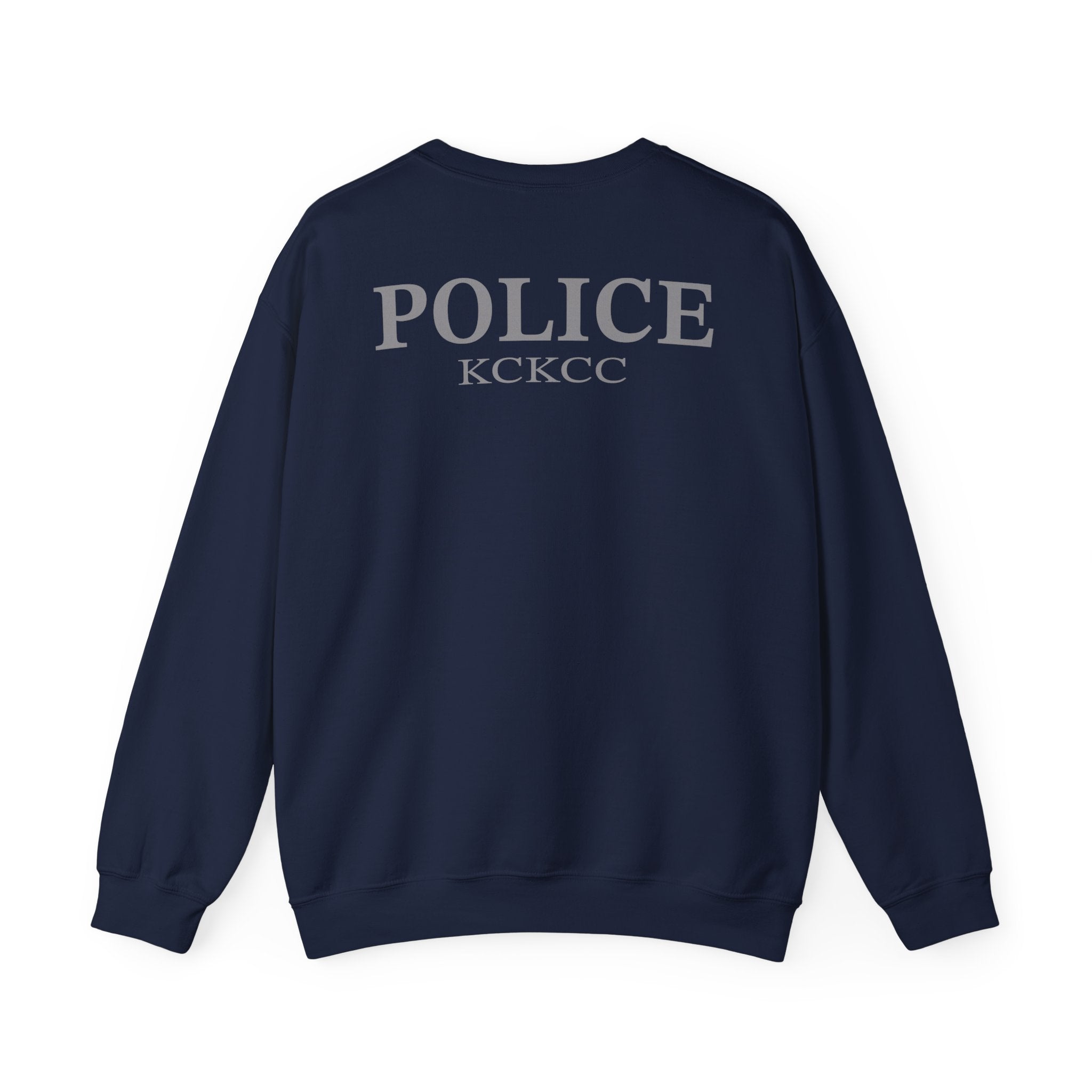 Kansas City College Police Patch Grey - Unisex Heavy Blend™ Crewneck Sweatshirt