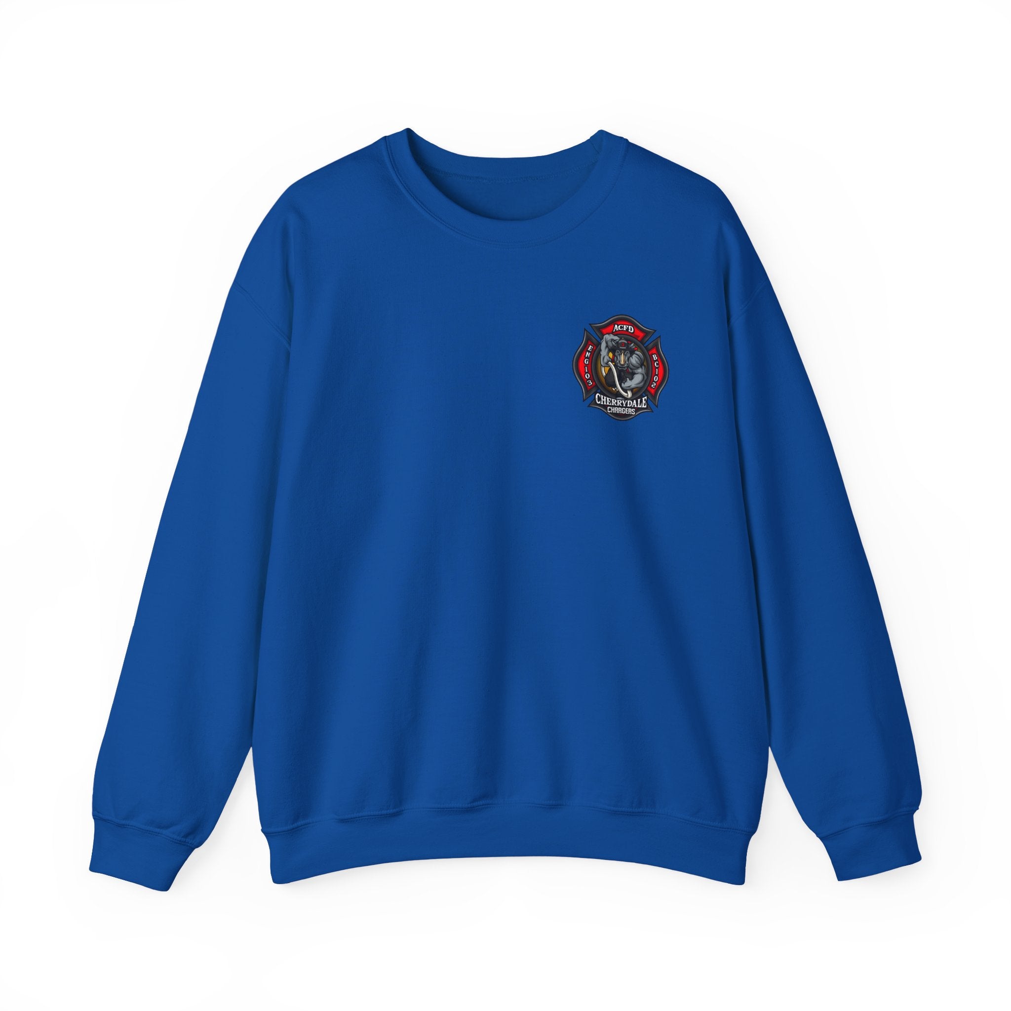 Arlington Station 3 Rhino Front/ACFD FF Back - Gildan Sweatshirt Unisex Heavy Blend™