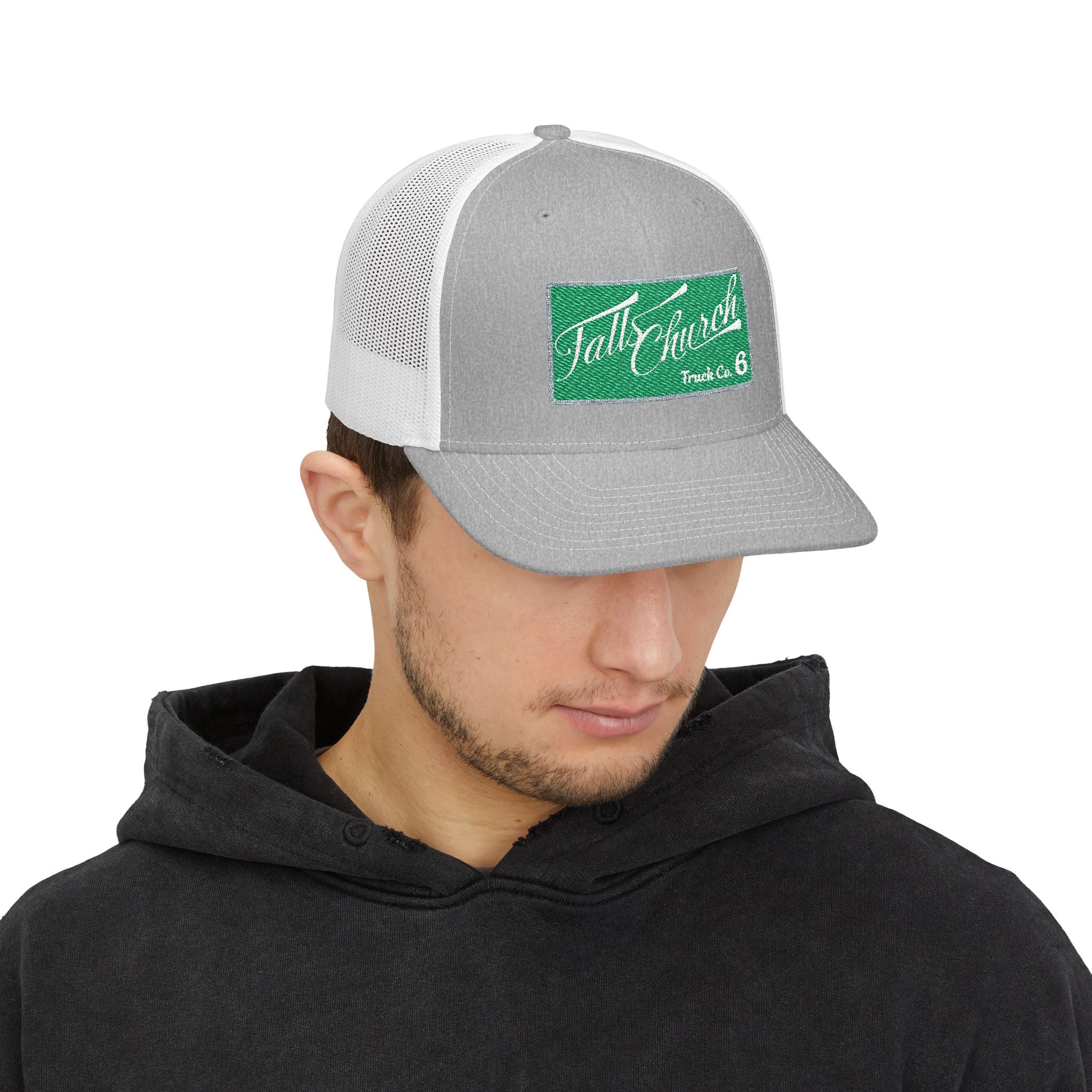 Falls Church sample - Snapback Trucker Cap (Embroidery) Richardson 112 Style Hat