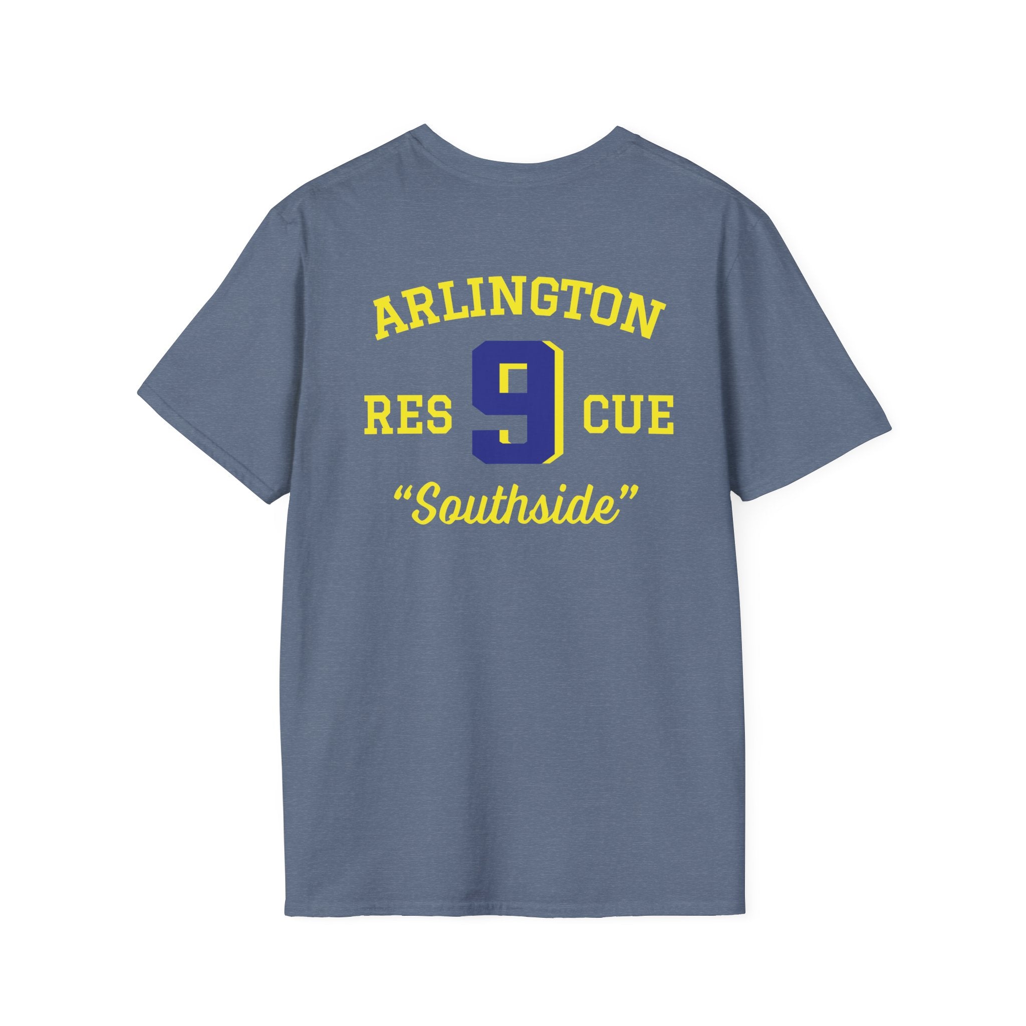 Station 9 Taz Front / Officer Rescue 9 back - Gildan Soft Cotton Softstyle T-Shirt