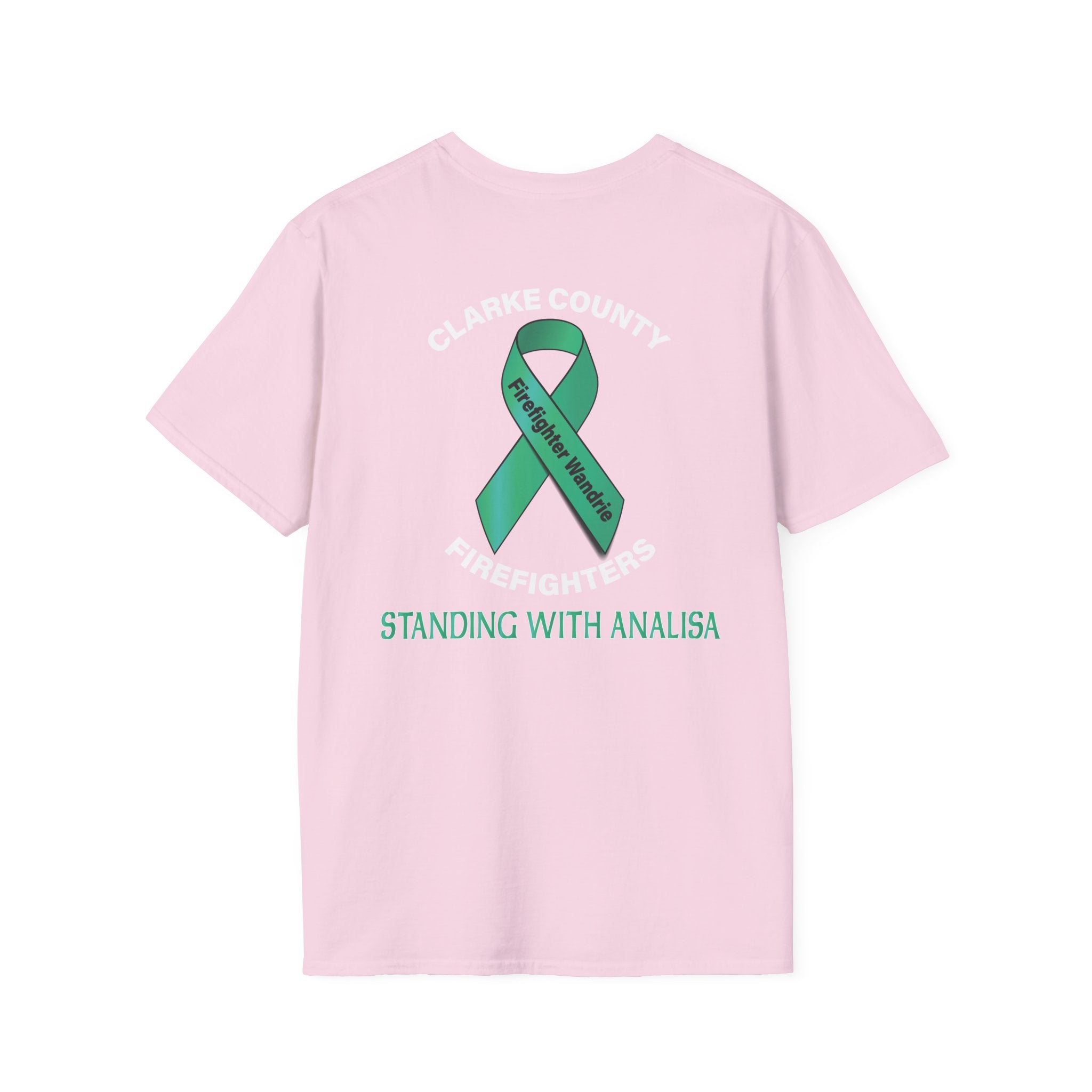 Clark County Firefighter Wandrie Support - Gildan Soft Cotton Softstyle T-Shirt