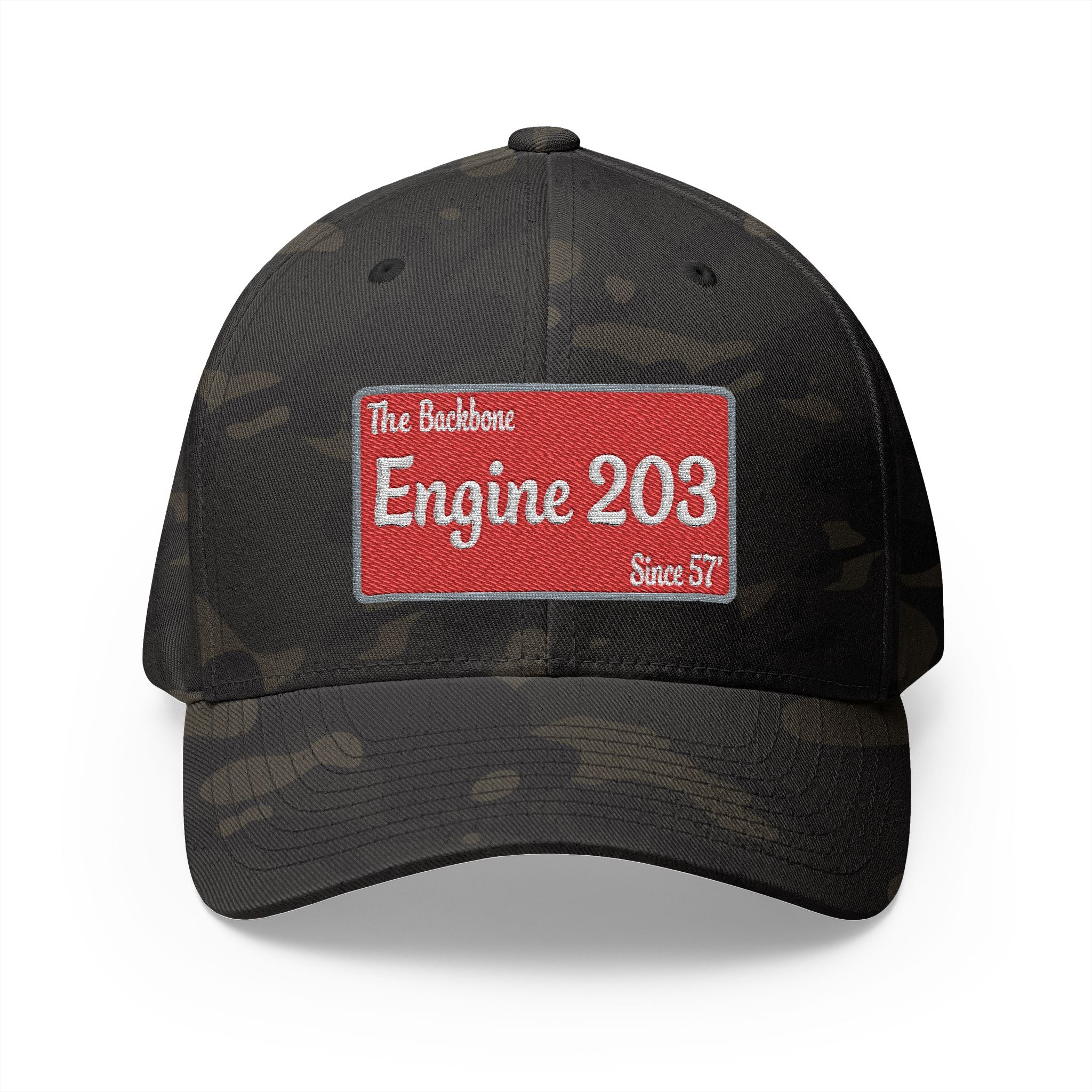 Engine 203 Remount Raiders - FLEXFIT Closed-Back Structured Cap (Embroidery)