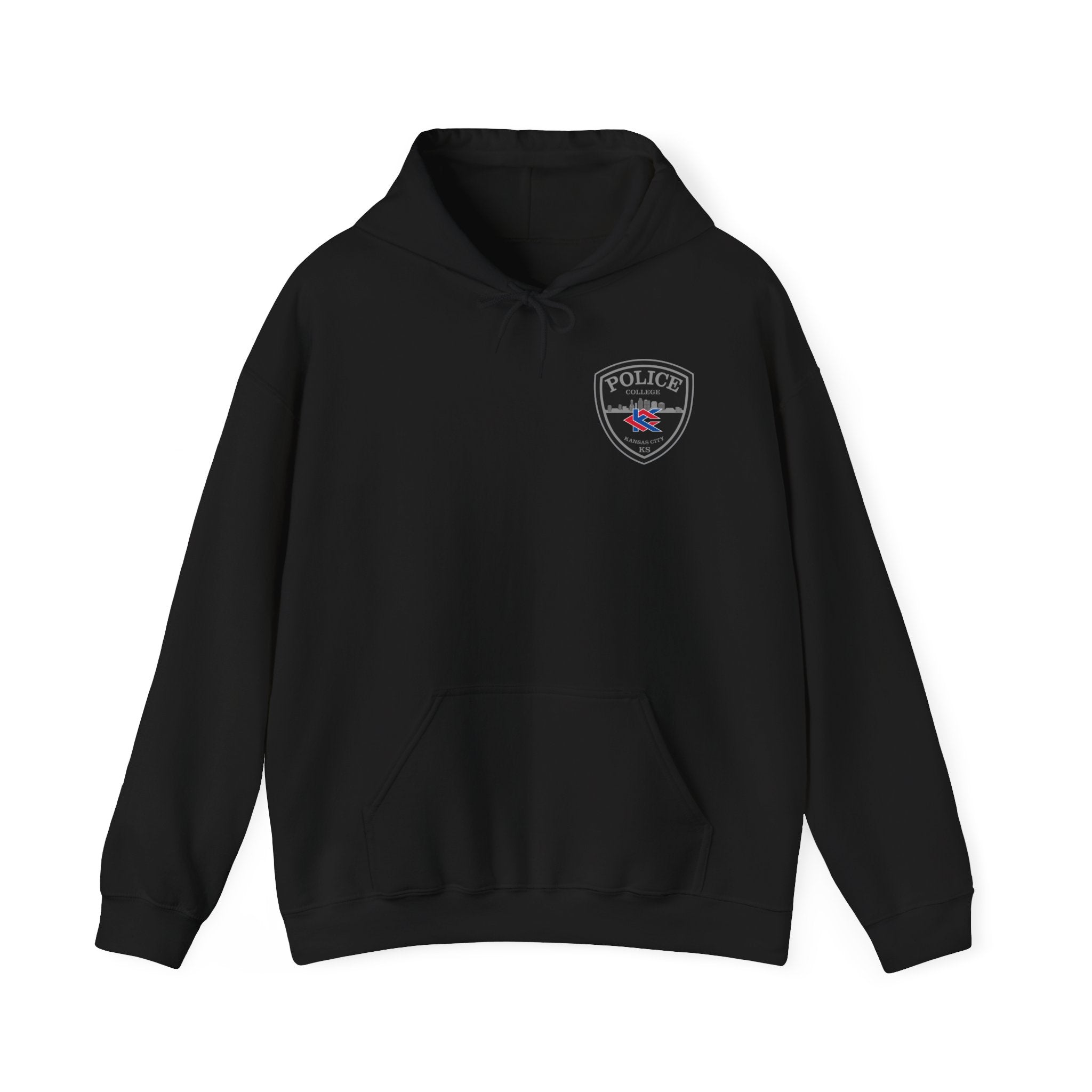 Kansas City College Police Grey Patch - Unisex Heavy Blend™ Hooded Sweatshirt