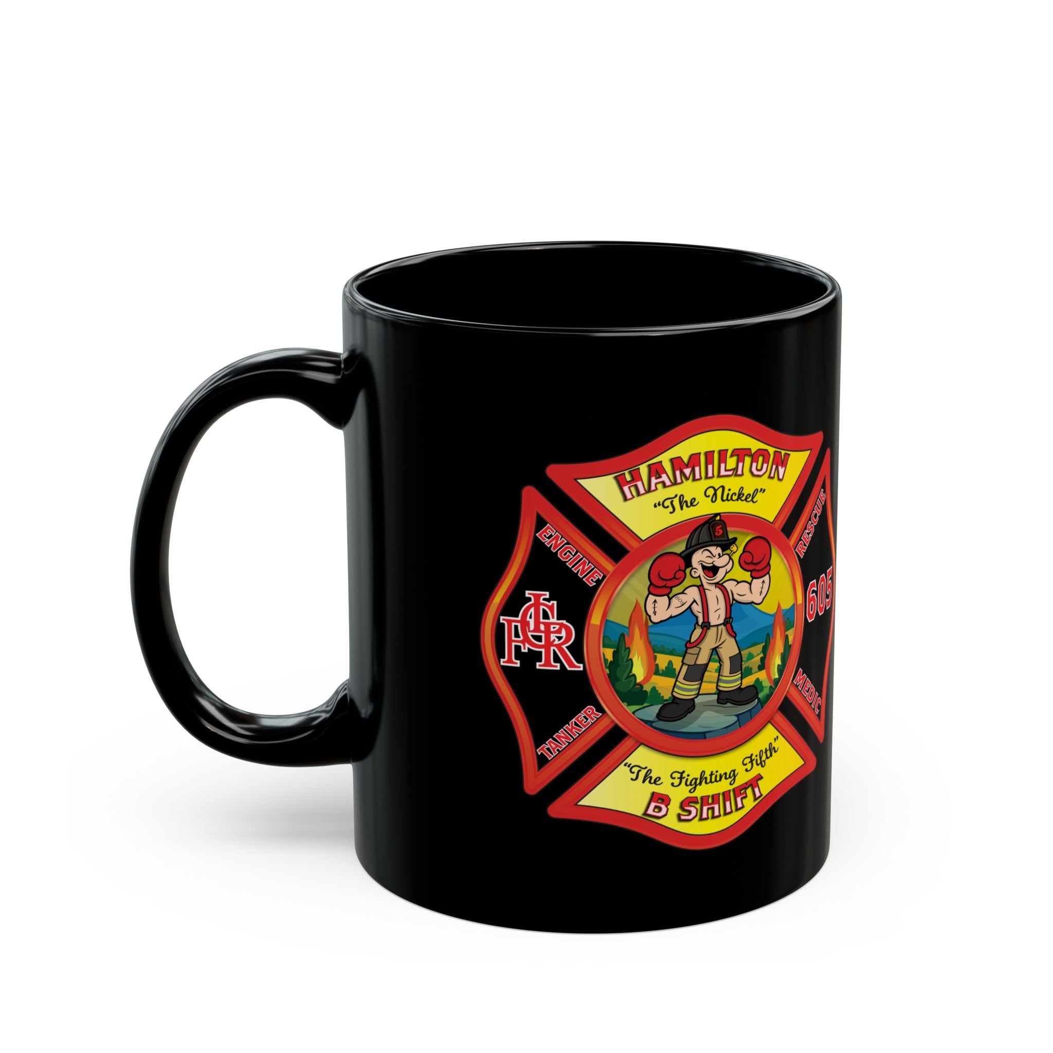 LCFR Hamilton Station 5 - Black Mug (11oz)