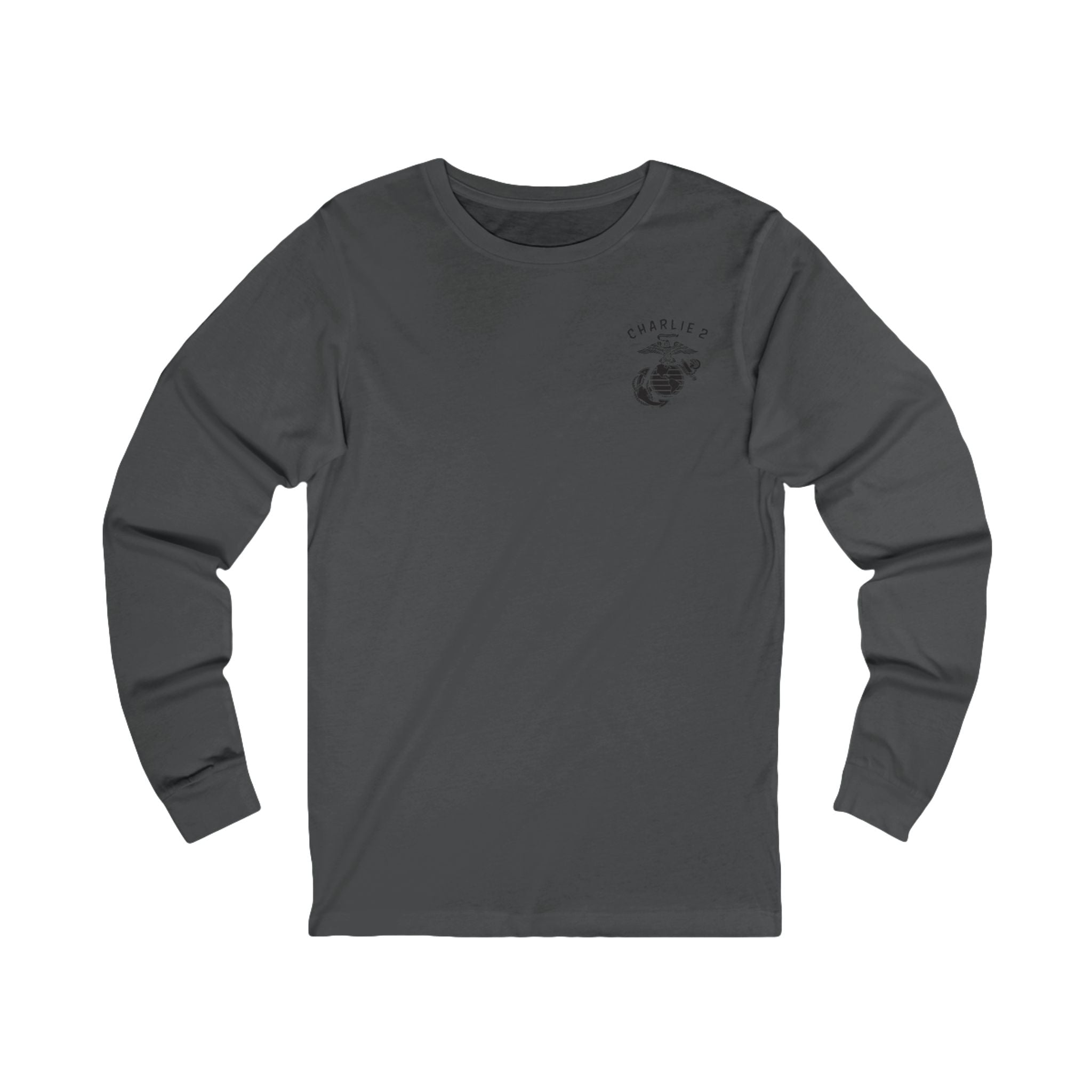 Charlie 2 Ronin (black Logo) - Bella-Canvas Soft Jersey Cotton Long Sleeve Tee