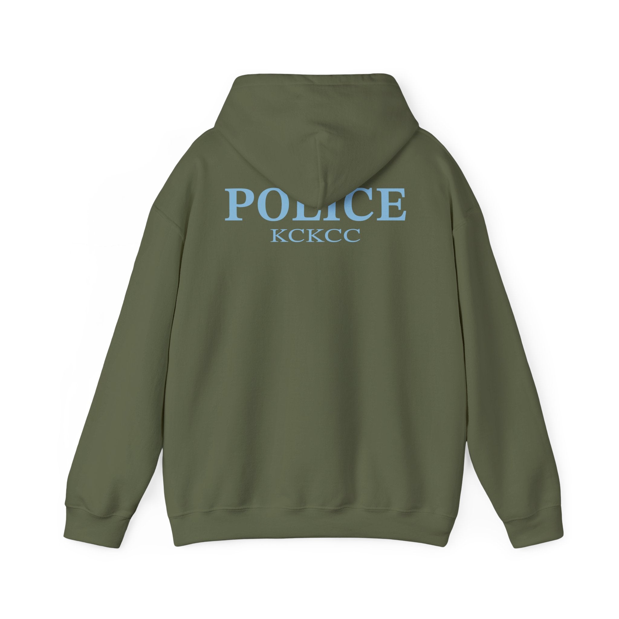 Kansas City College Police Blue Patch - Unisex Heavy Blend™ Hooded Sweatshirt