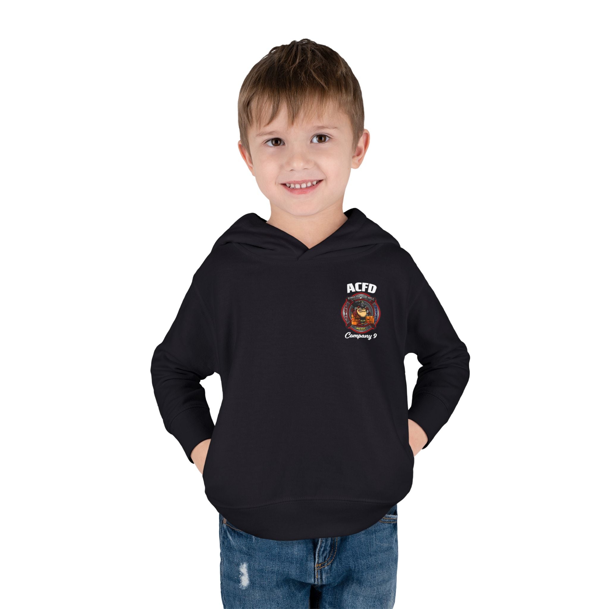 Station 9 Engine - Toddler Pullover Fleece Hoodie
