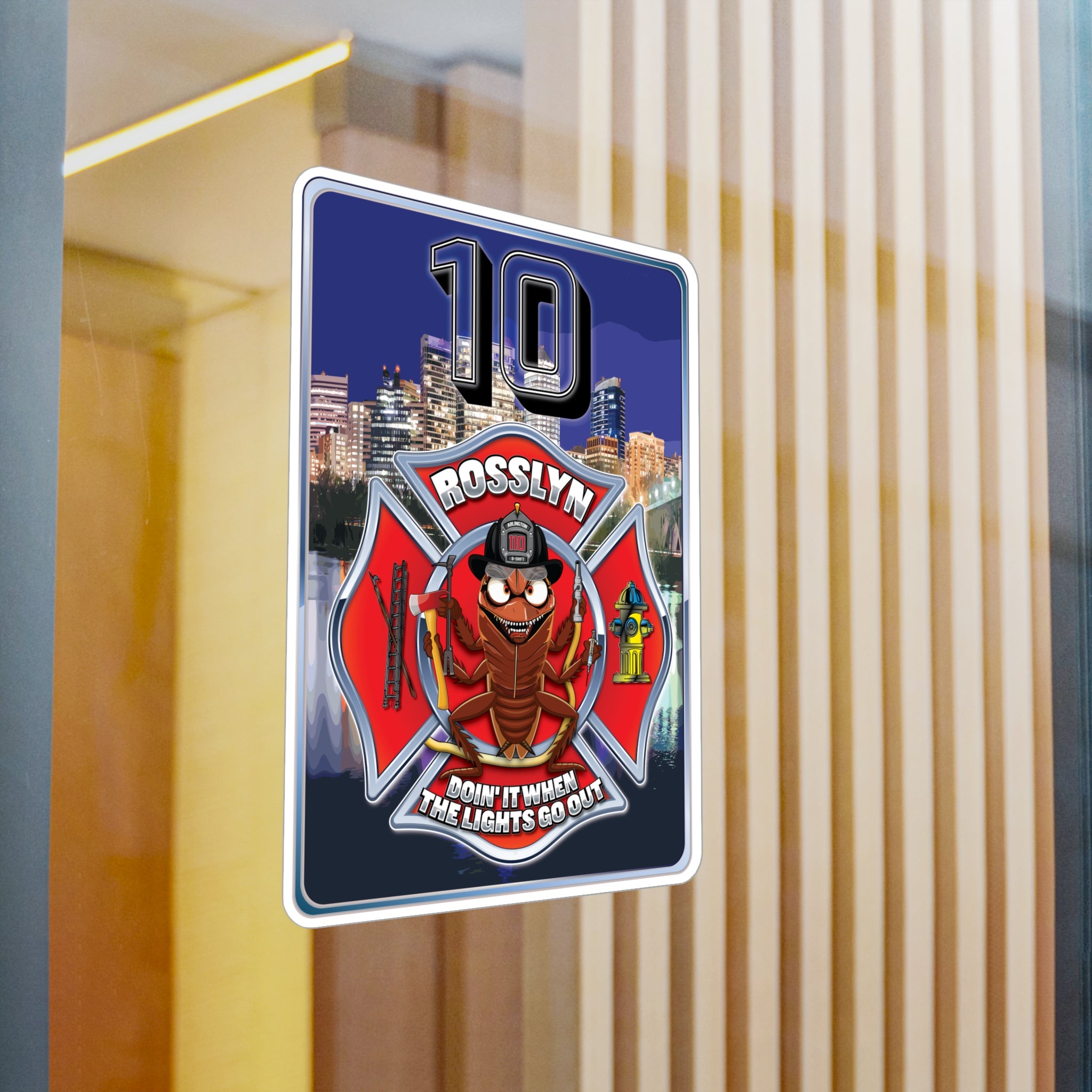 Kiss-Cut Vinyl Decals - Arlington Station 10 B-Shift