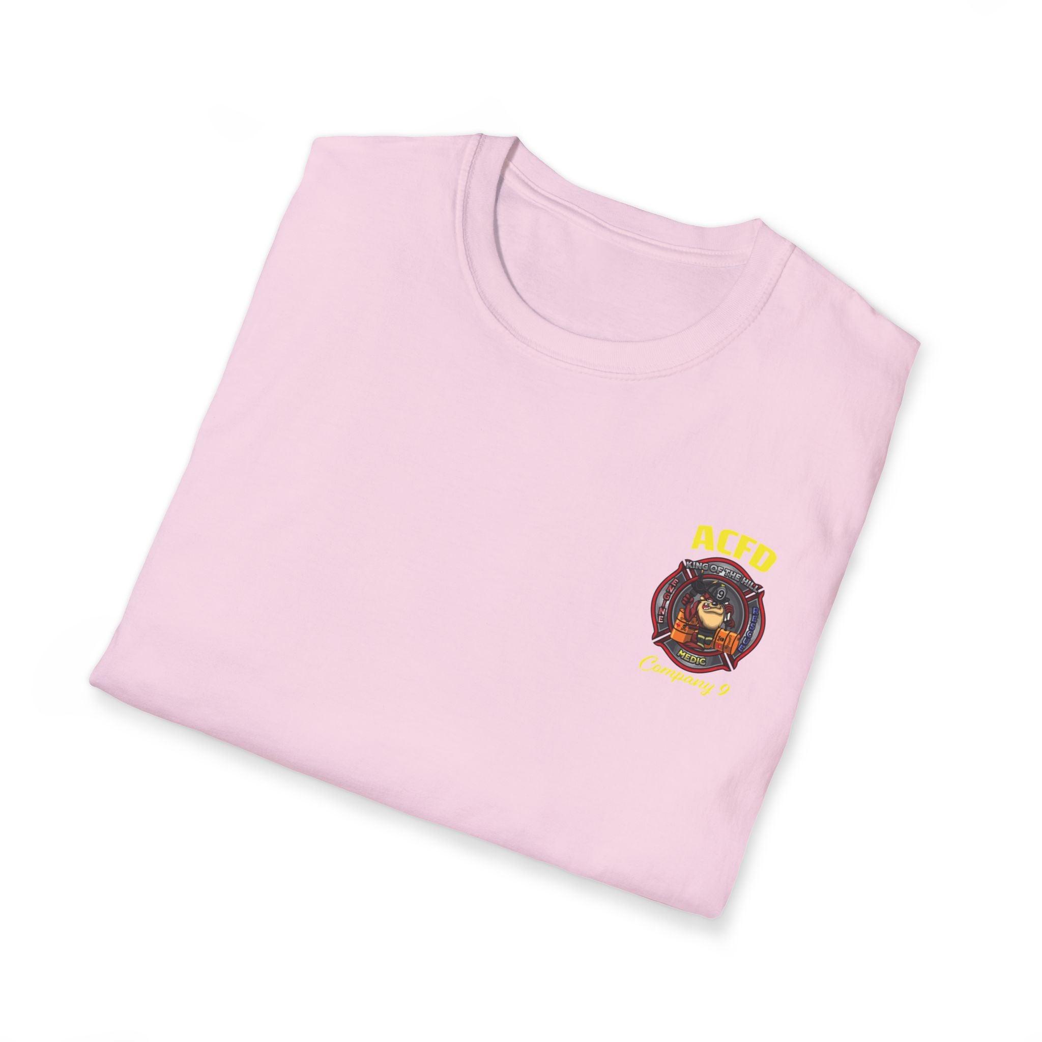 Station 9 Taz Front / Officer Engine 9 back - Gildan Soft Cotton Softstyle T-Shirt