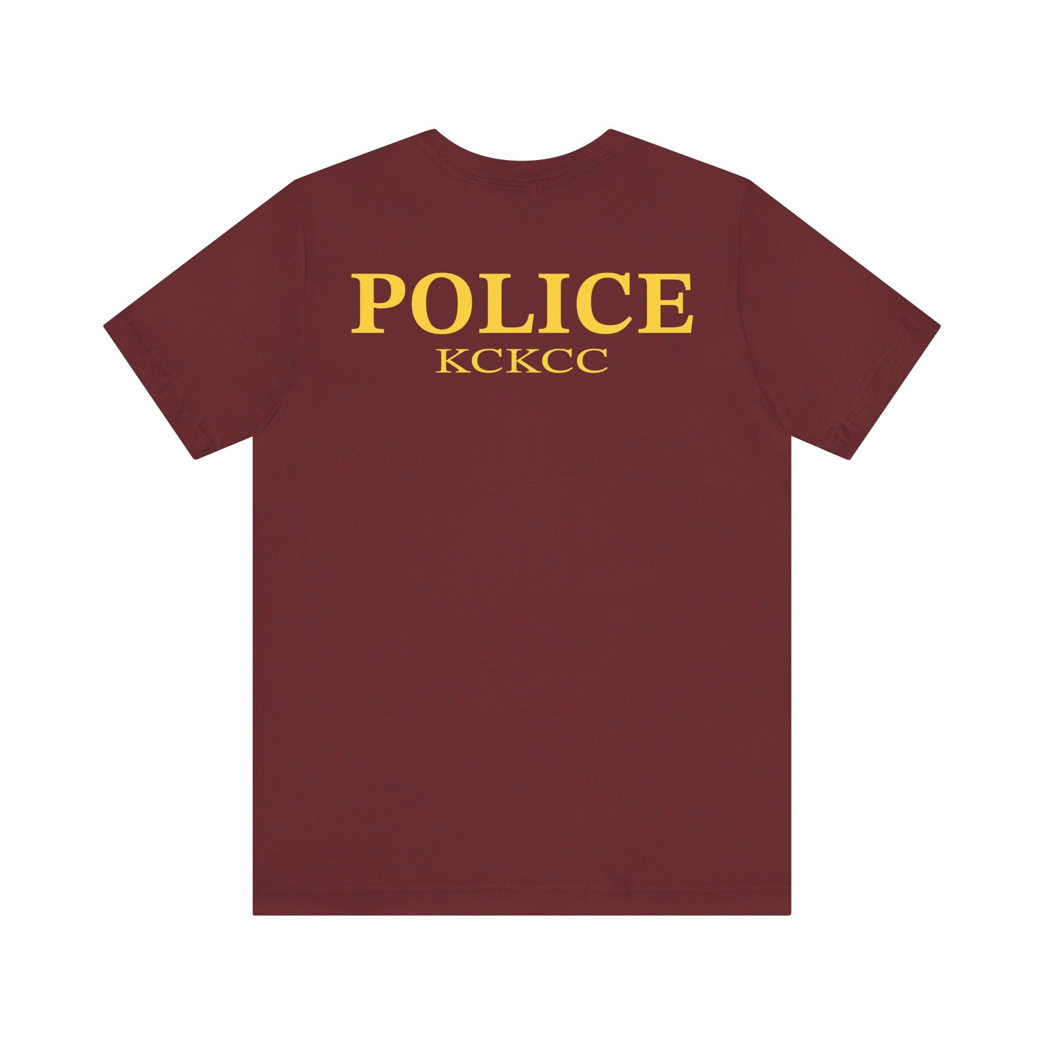 KCKCC Police Patch Black & White - Unisex Jersey Short Sleeve Tee