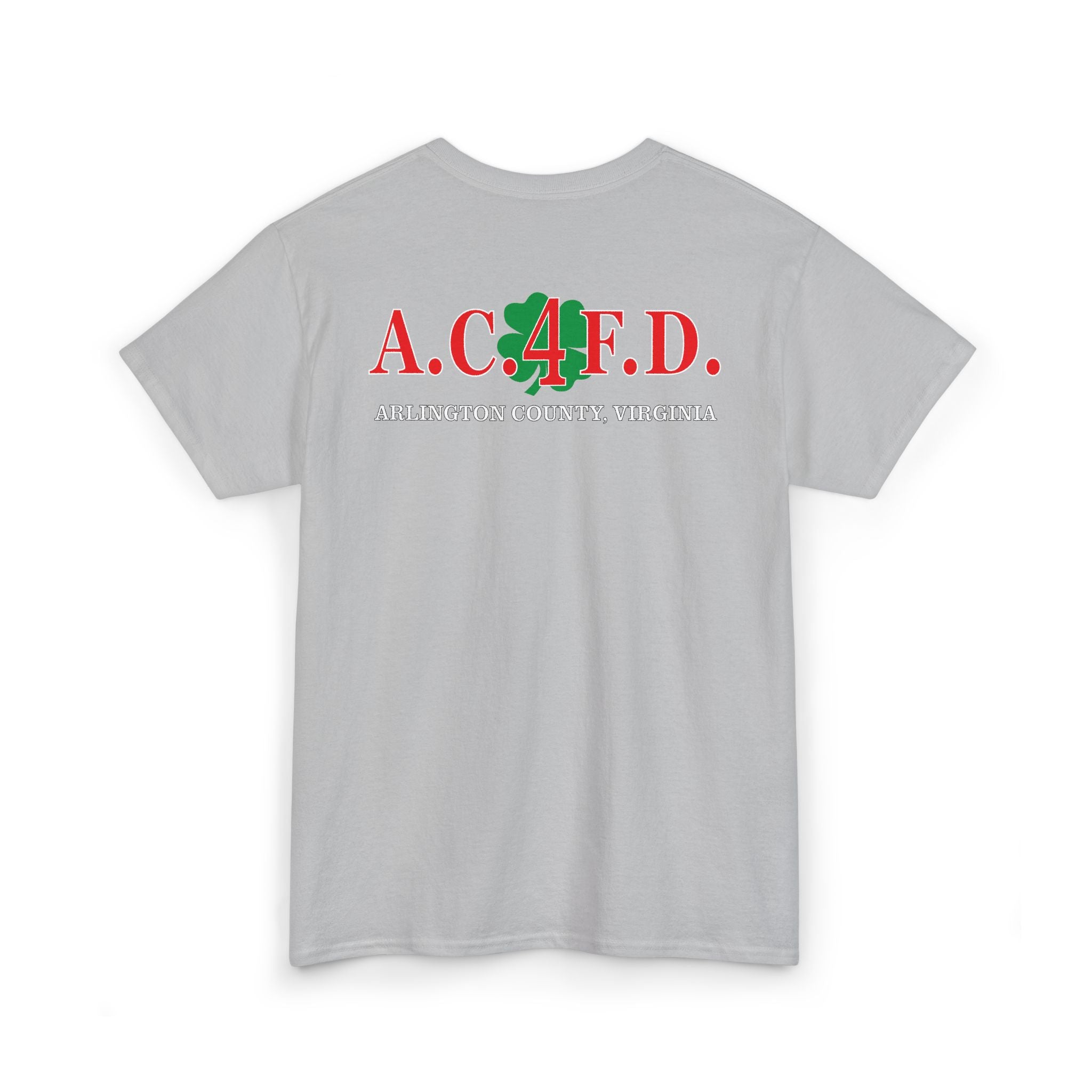 Station 4 Clover front /AC4FD back - Gildan 100% Cotton Tee Unisex Heavy