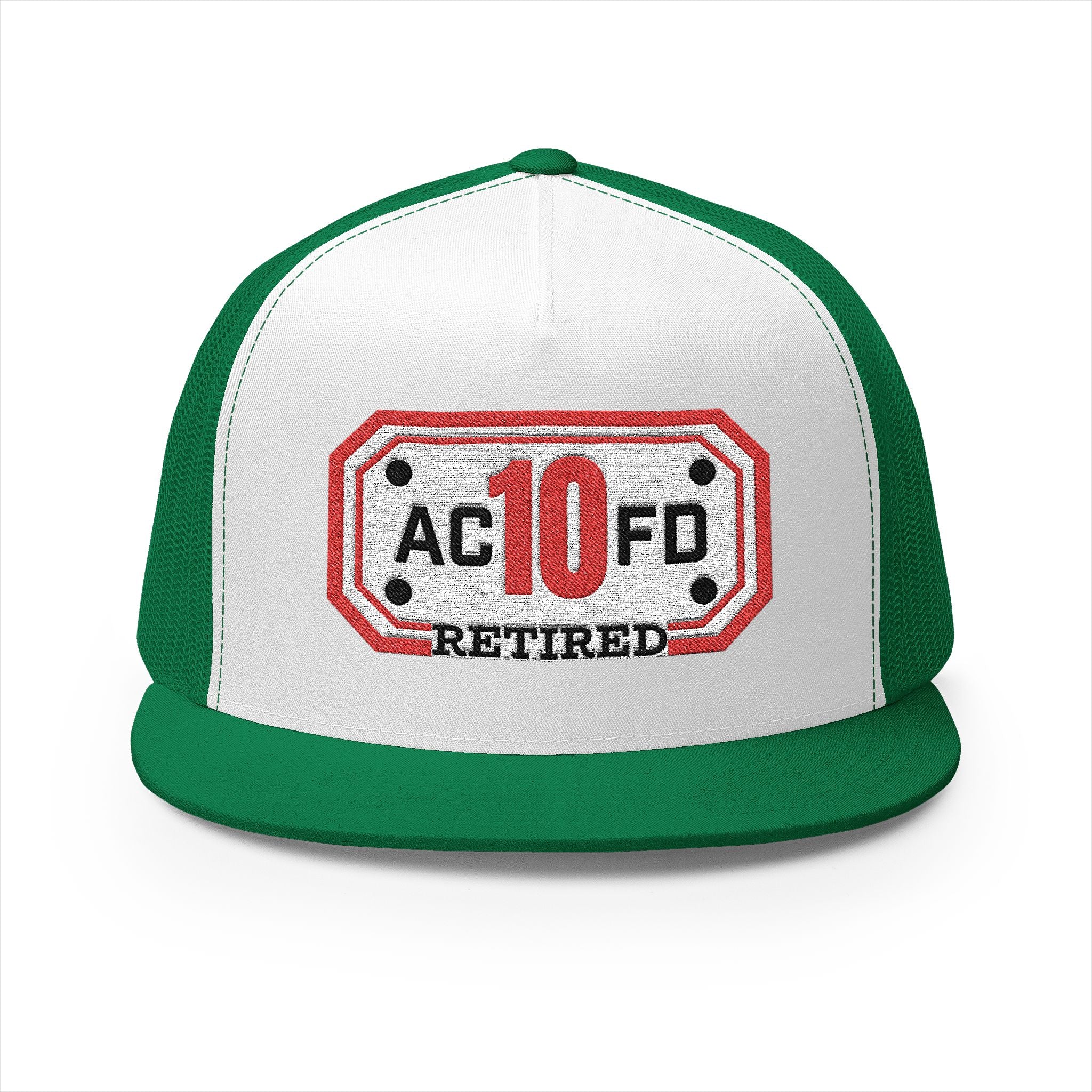 Retired Arlington Engine 10 - 5 Panel Trucker Cap (Embroidery)