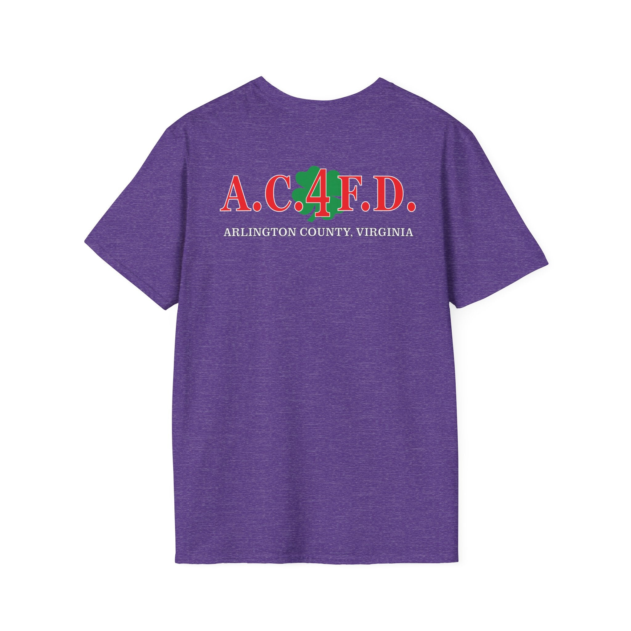 Station 4 RatPack front / acfd clover back - Gildan Soft Cotton Softstyle T-Shirt