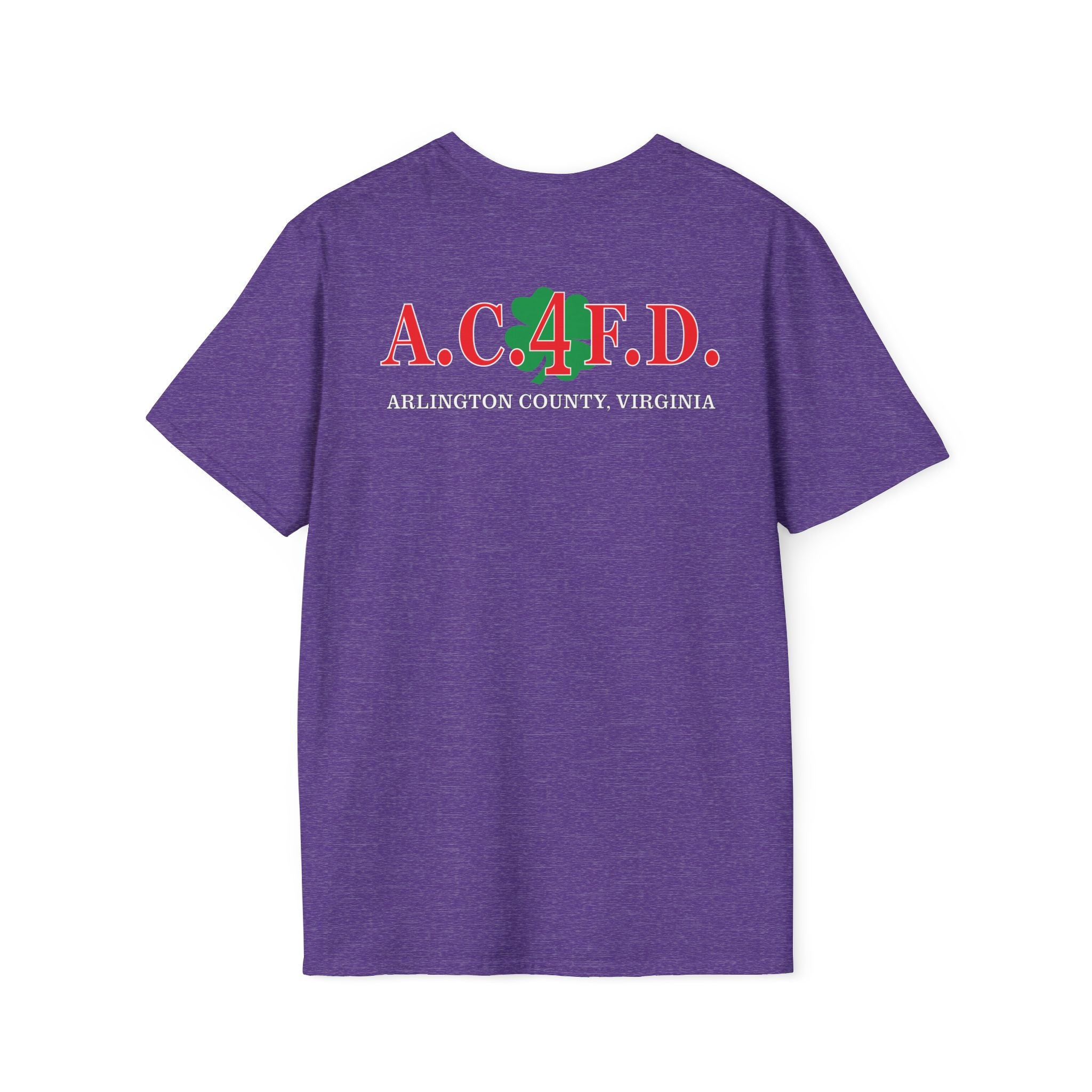 Station 4 RatPack front / acfd clover back - Gildan Soft Cotton Softstyle T-Shirt