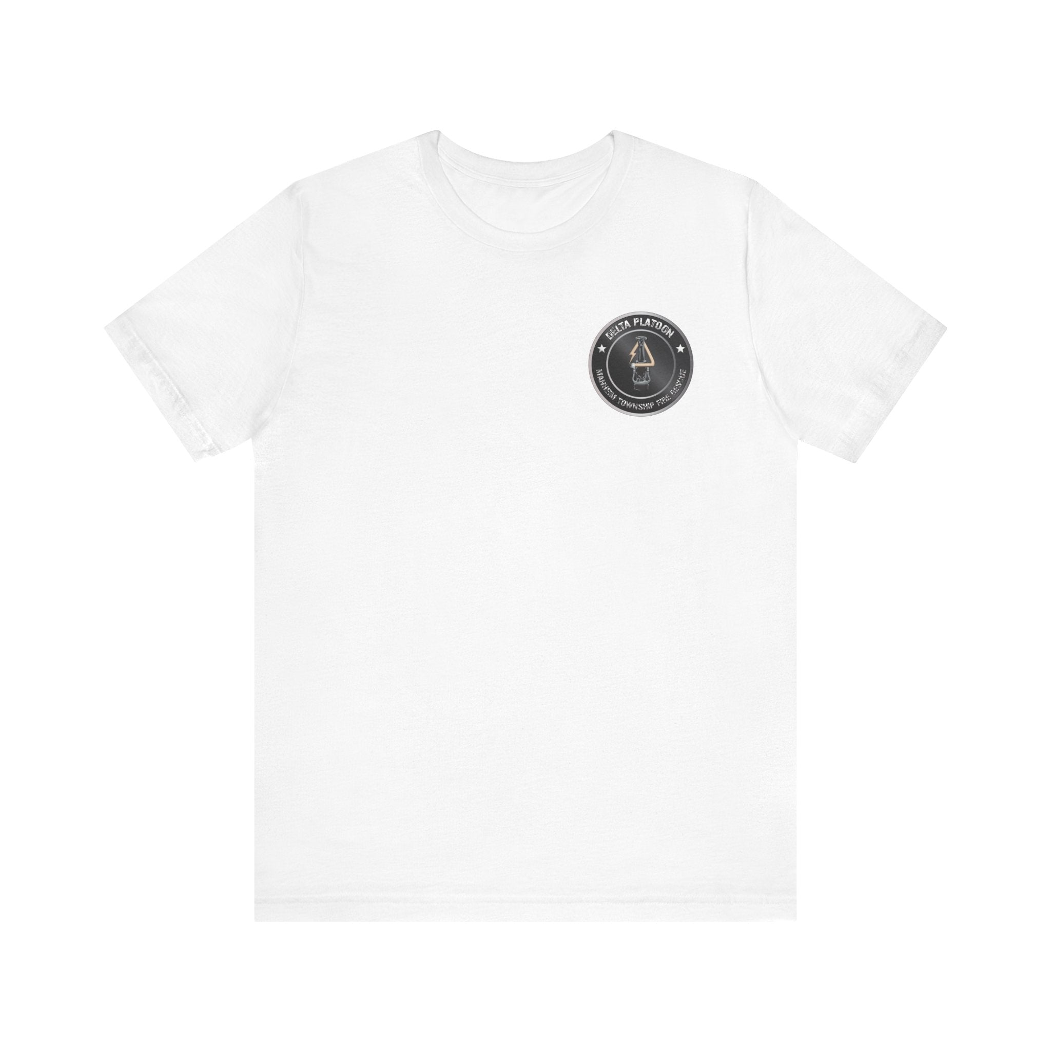 Manheim Township Local Delta Platoon Local white - Bella+Canvas Soft Unisex Tee