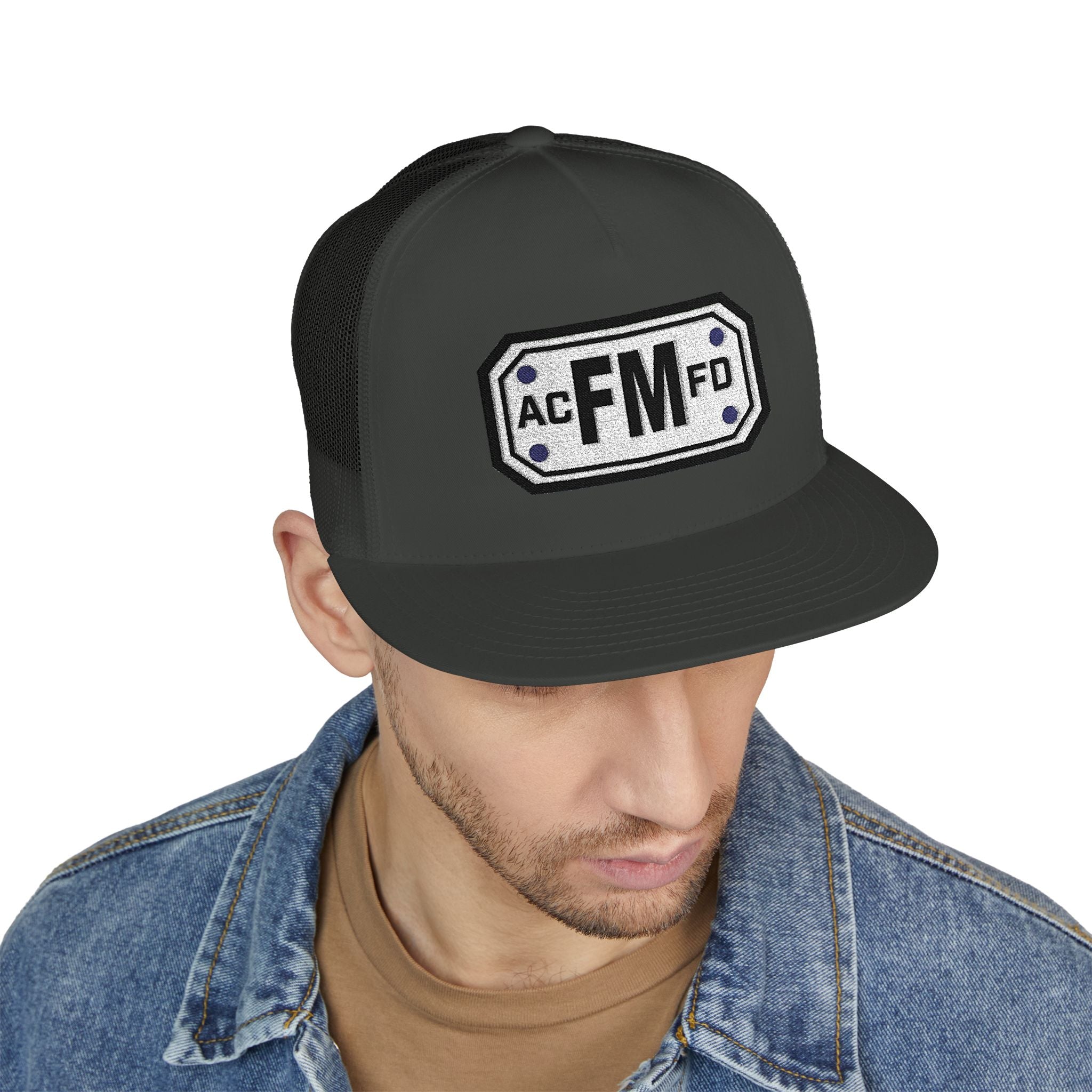Arlington Fire Marshal - 5 Panel Trucker Cap (Embroidery)