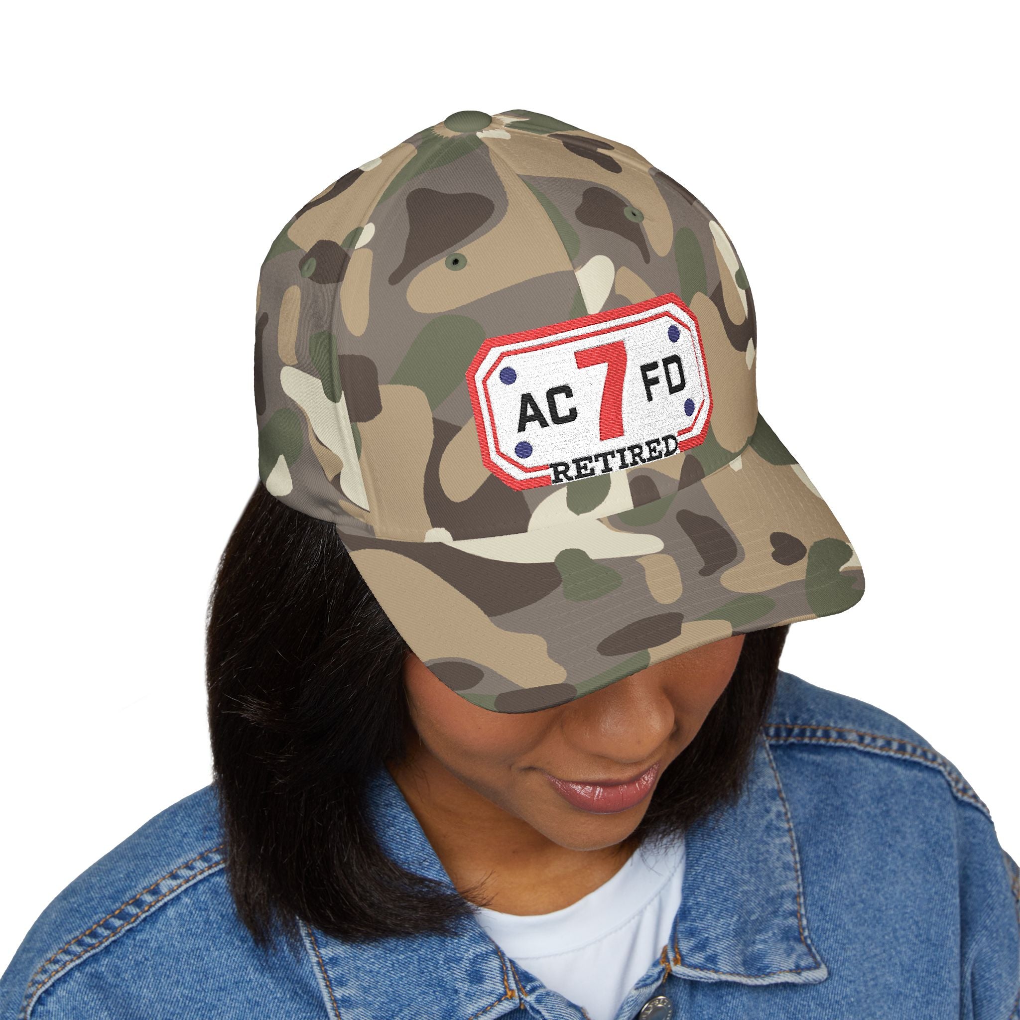 Retired Arlington Engine 7 - FLEXFIT Closed-Back Structured Cap (Embroidery)