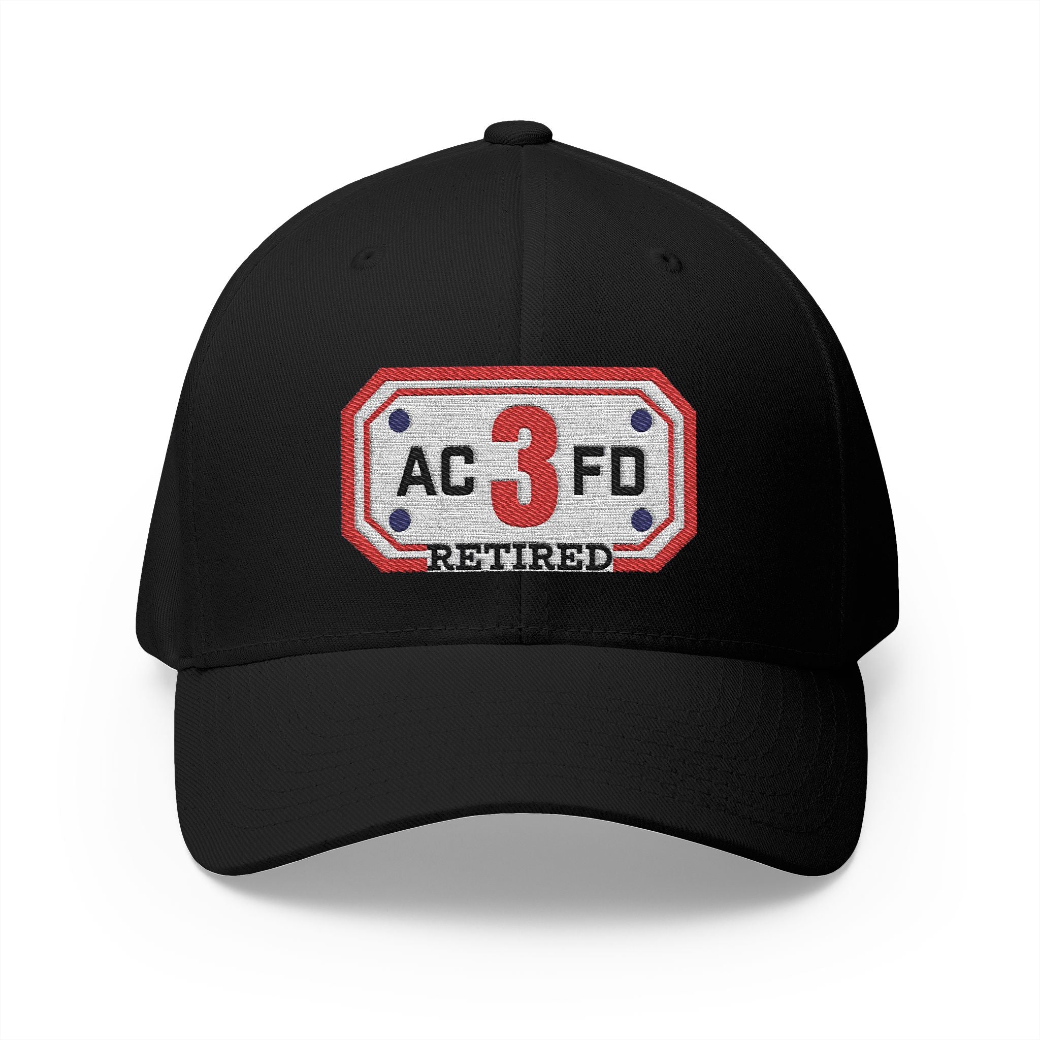 Retired Arlington Engine 3 - FLEXFIT Closed-Back Structured Cap (Embroidery)