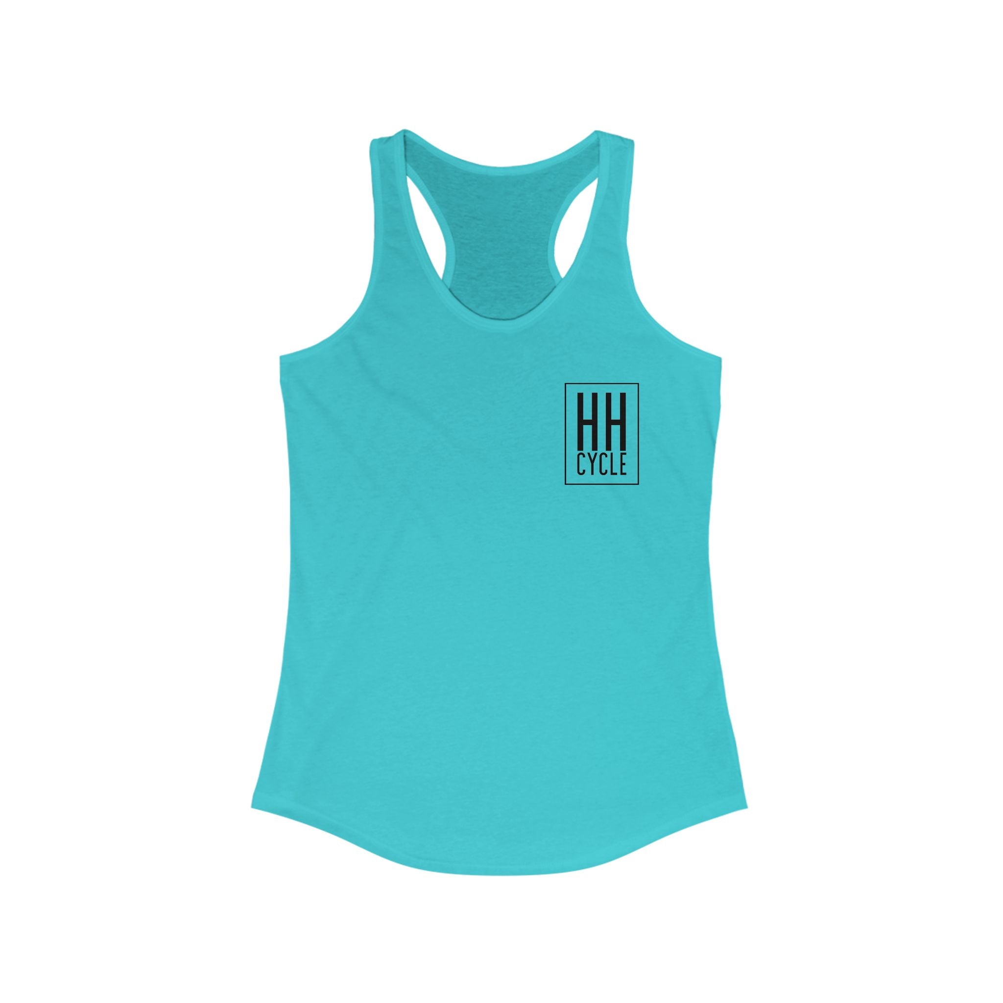 HH Cycle Burn and Box Logo - Women's Ideal Racerback Tank