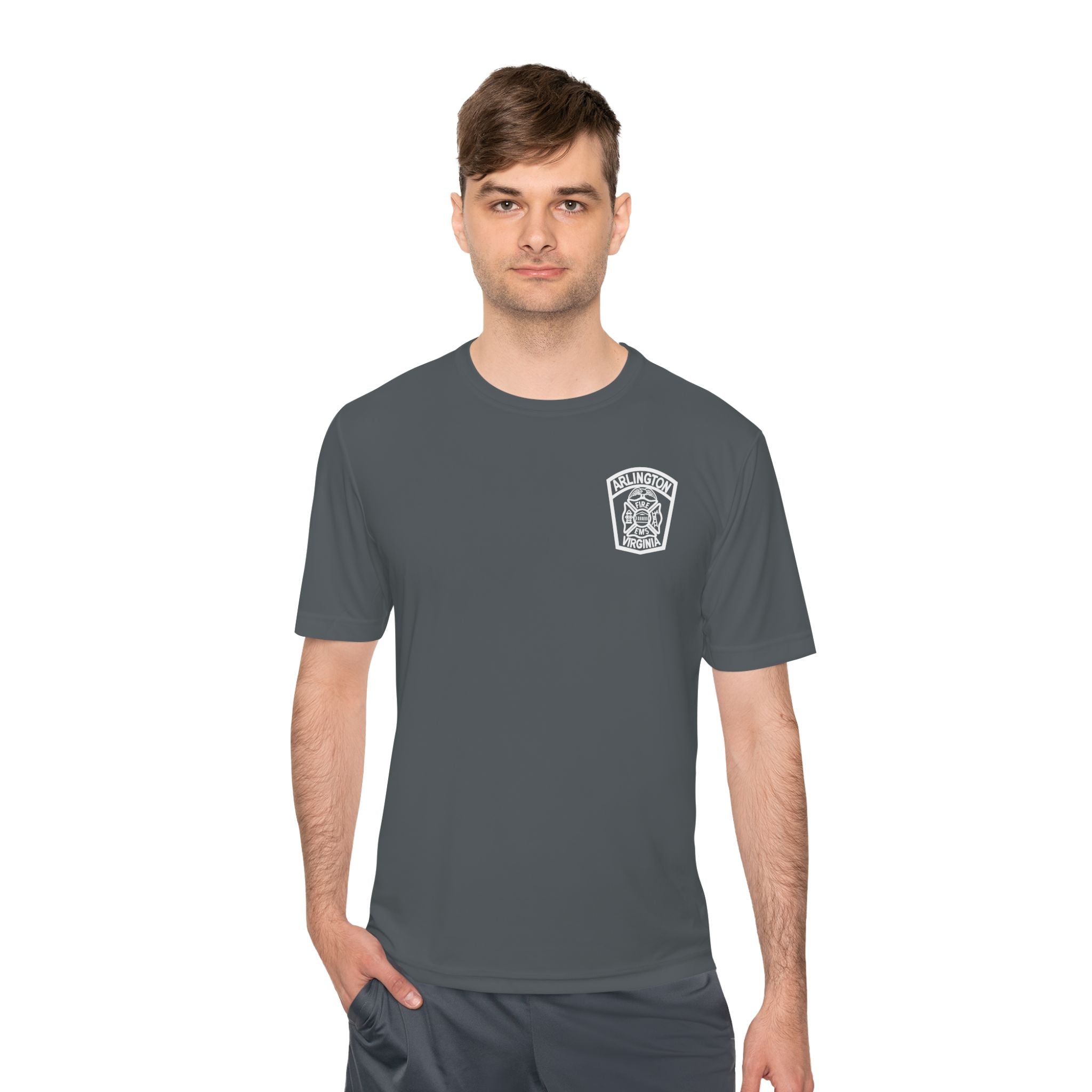 ACFD Firefighter Old Patch - Sport-Tek ST350 Unisex Moisture Wicking Tee