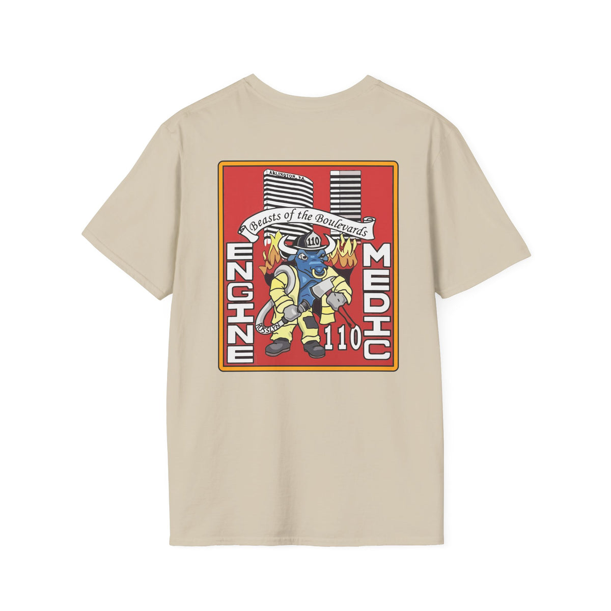 Arlington Station 10 Beast of Blvd (version 2) - Gildan Soft Cotton Softstyle T-Shirt