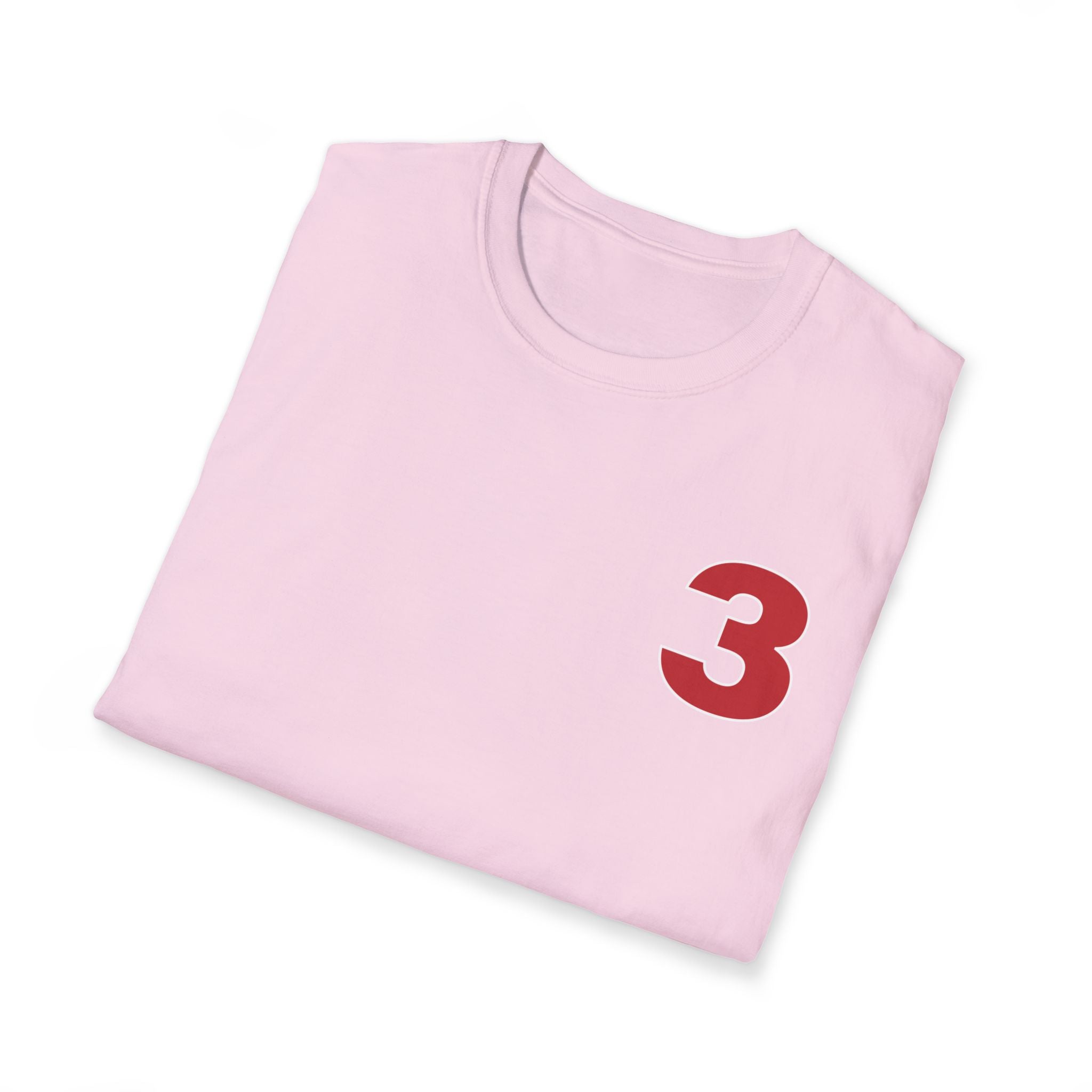 Station 3 front / Rhino back Logo - Gildan Soft Cotton Softstyle T-Shirt