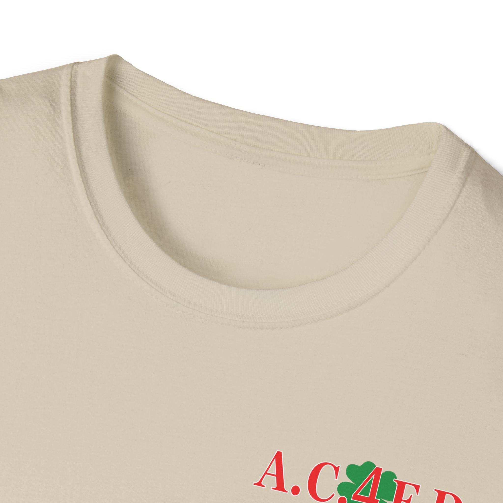 Station 4 acfd clover front/RatPack back - Gildan Soft Cotton Softstyle T-Shirt