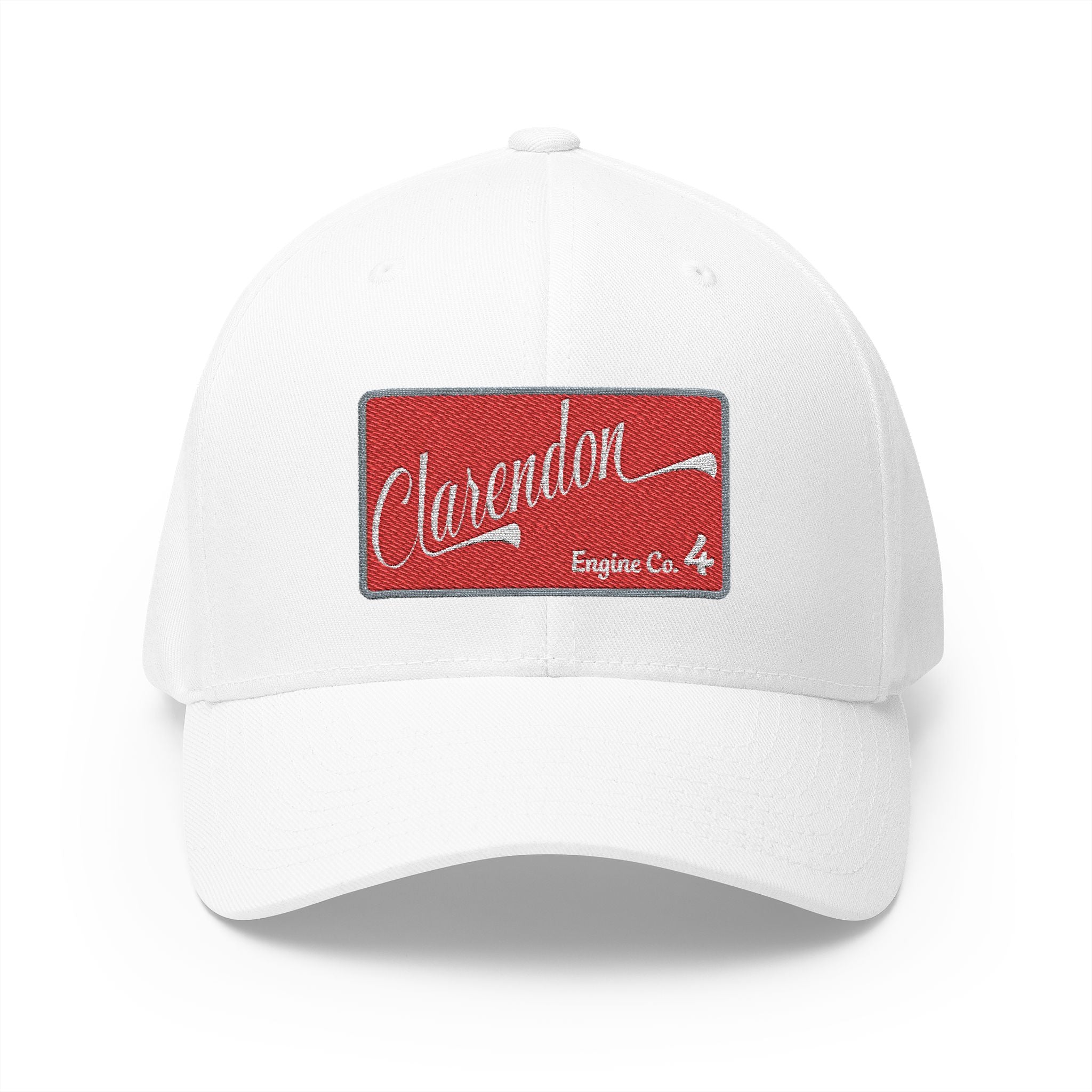 Arlington Clarendon Engine 4 - FLEXFIT Closed-Back Structured Cap (Embroidery)