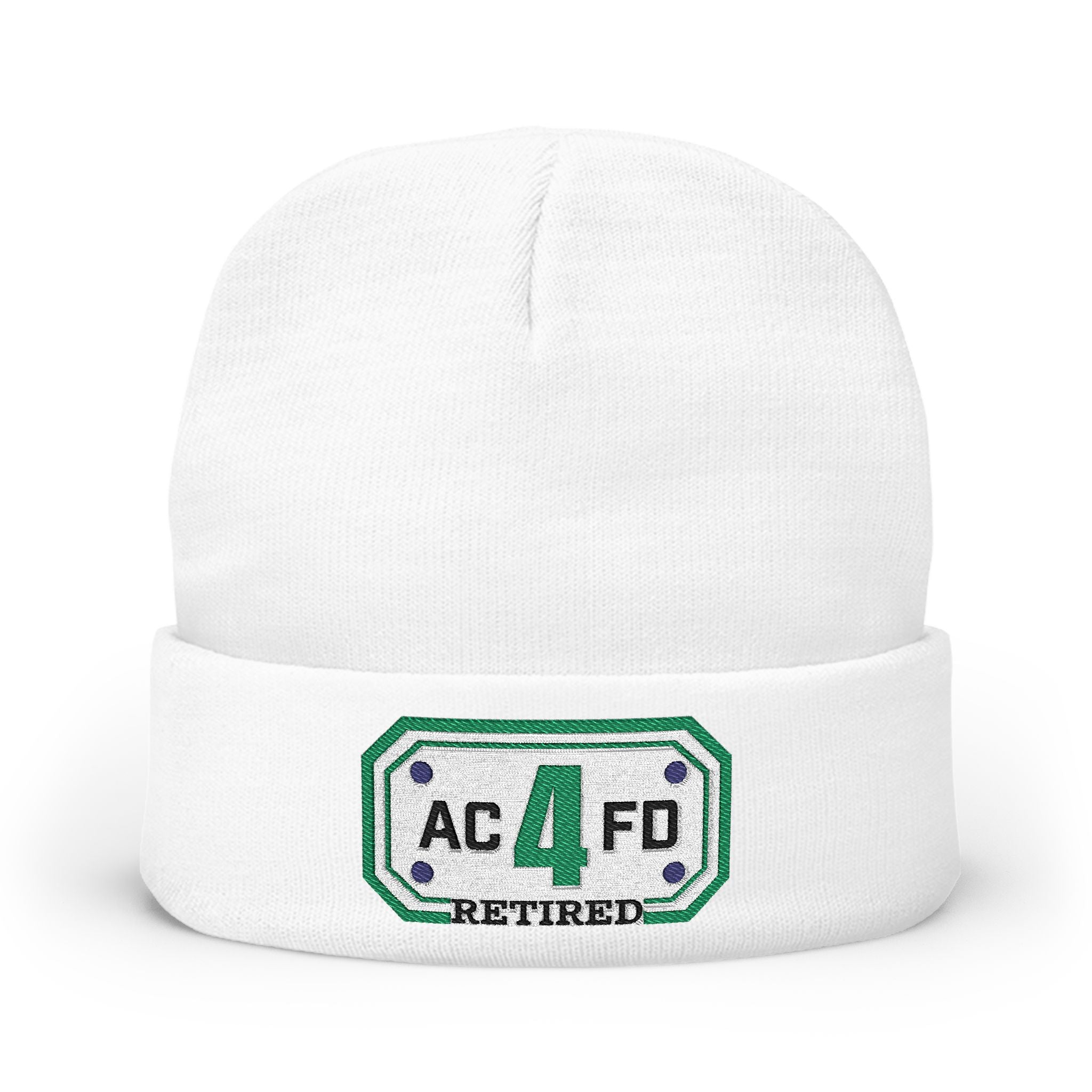 Retired Arlington Tower 4 - Knit Beanie (Embroidery)