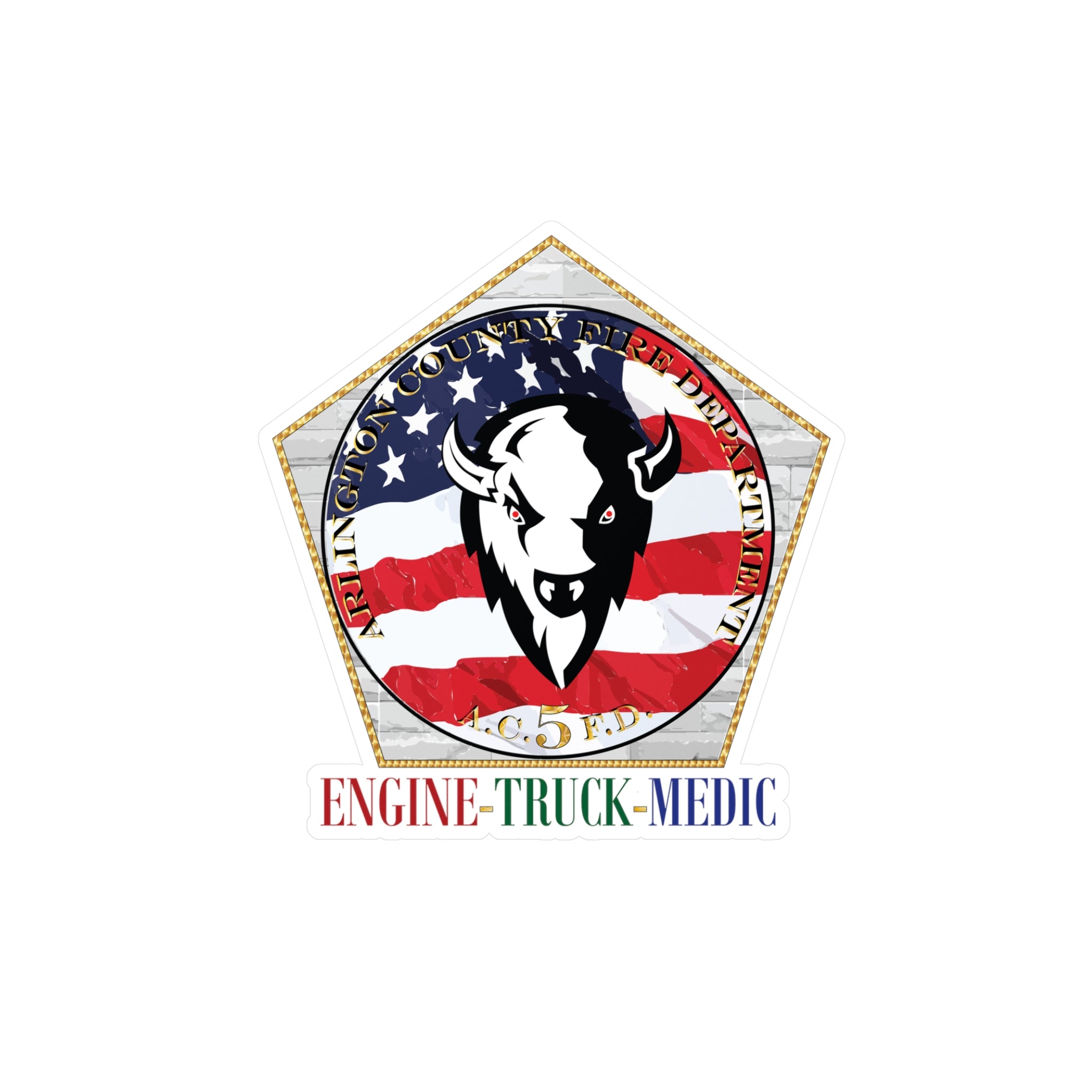 Kiss-Cut Vinyl Decals - Arlington Station 5