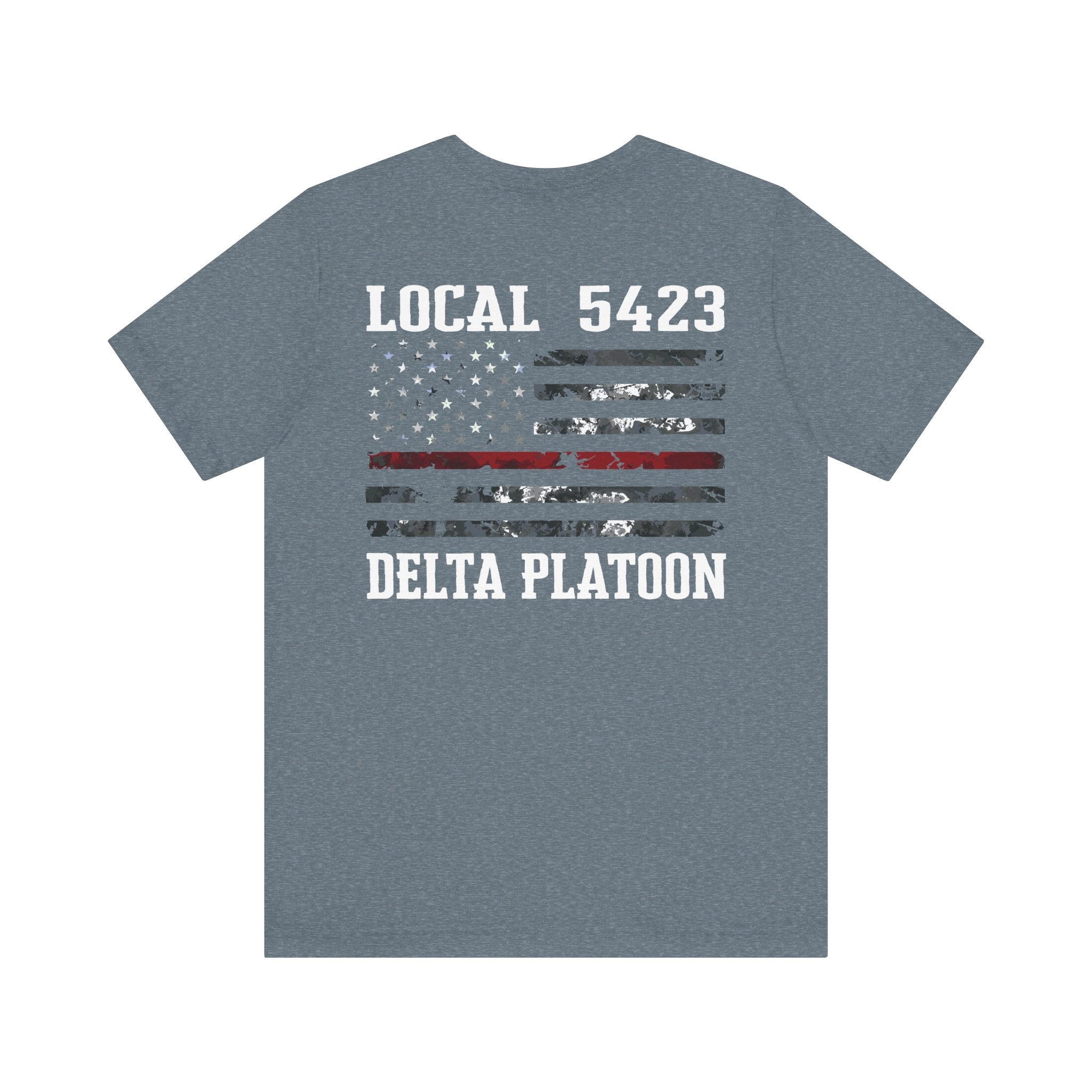 Manheim Township Local Delta Platoon Local white - Bella+Canvas Soft Unisex Tee