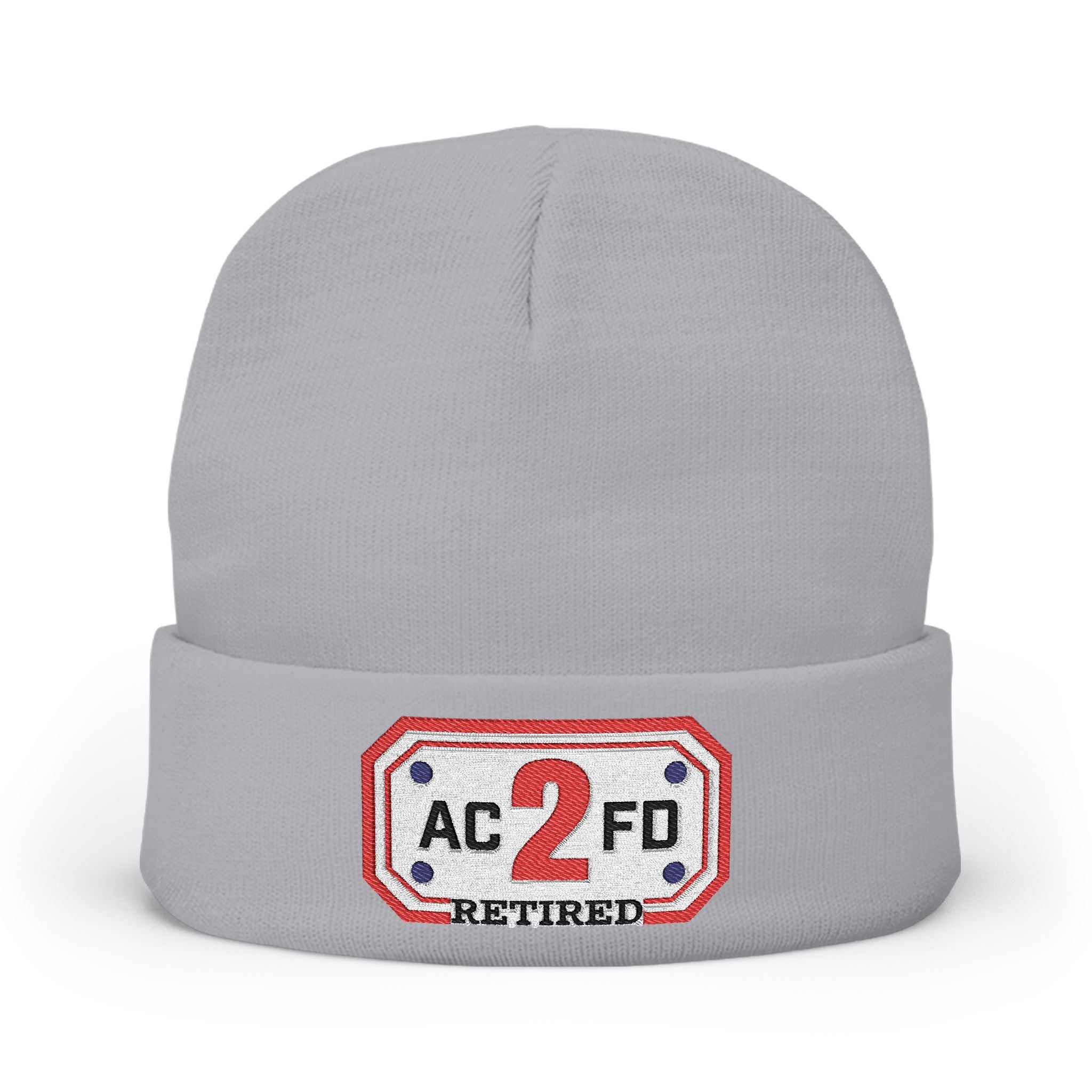 Retired Arlington Engine 2 - Knit Beanie (Embroidery)
