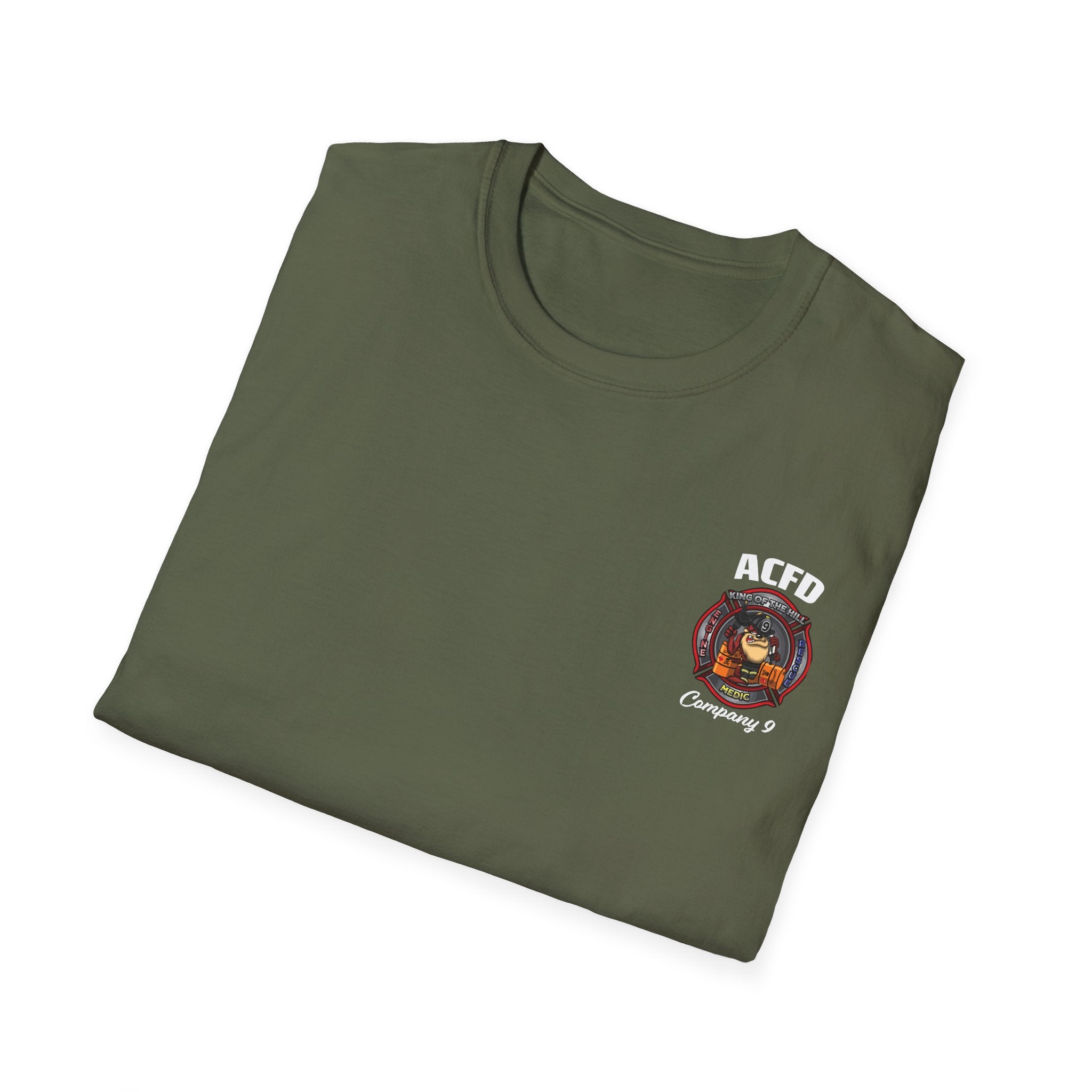 Station 9 Taz Front / FF Engine 9 back - Gildan Soft Cotton Softstyle T-Shirt