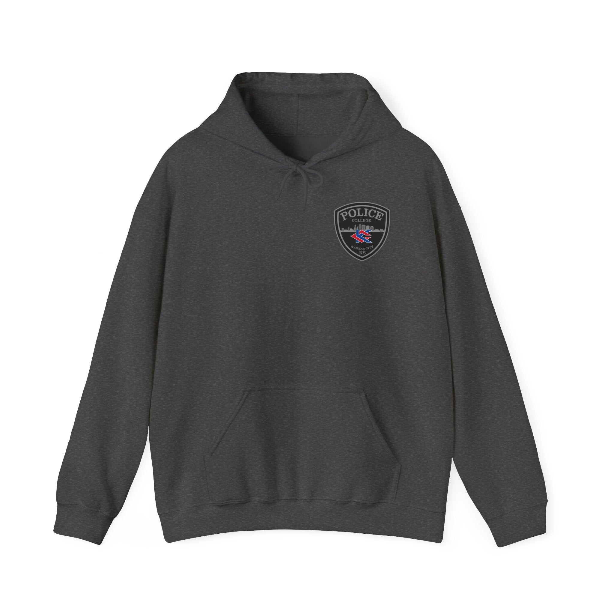 Kansas City College Police Grey Patch - Unisex Heavy Blend™ Hooded Sweatshirt
