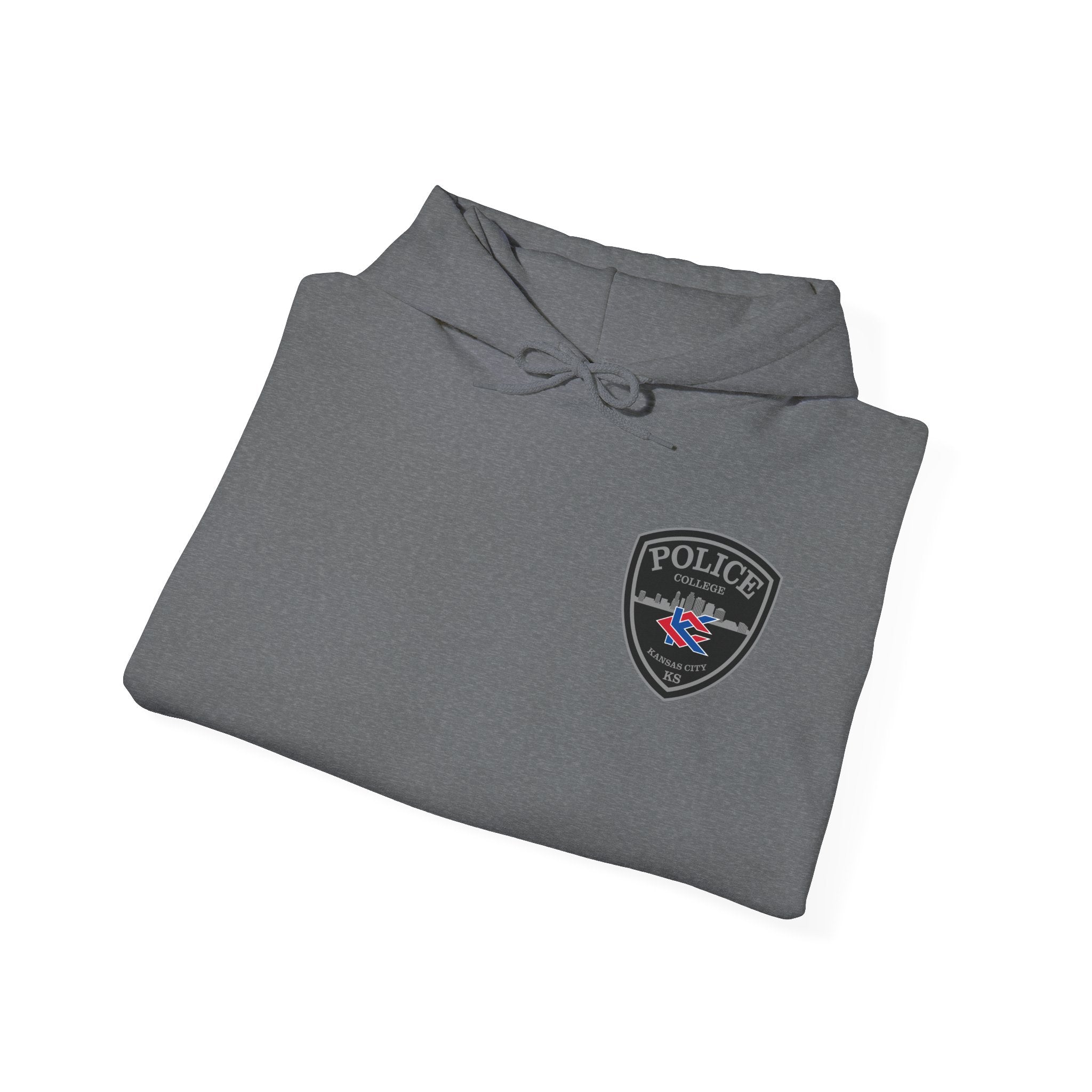 Kansas City College Police Grey Patch - Unisex Heavy Blend™ Hooded Sweatshirt