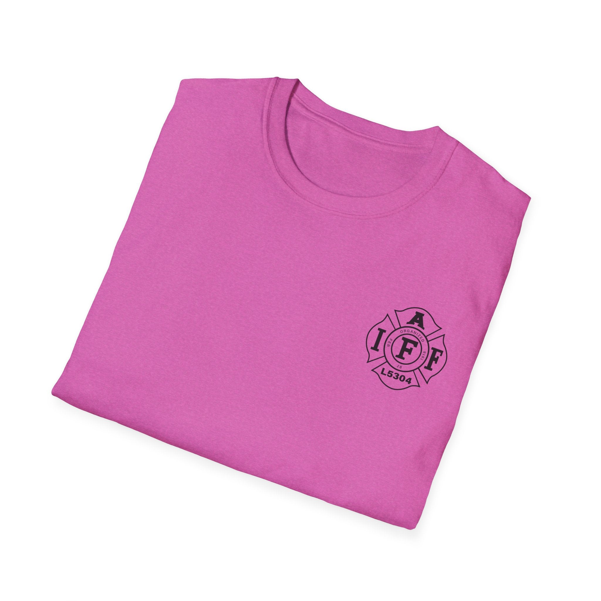 Clarke County Fire Breast Cancer (Portion of Proceeds go to Local 5304) - Gildan Soft Cotton Softstyle T-Shirt