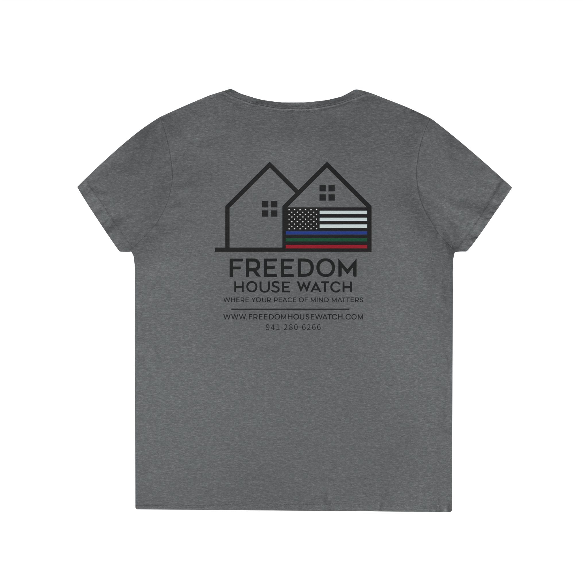 Freedom House Watch - Ladies' V-Neck T-Shirt