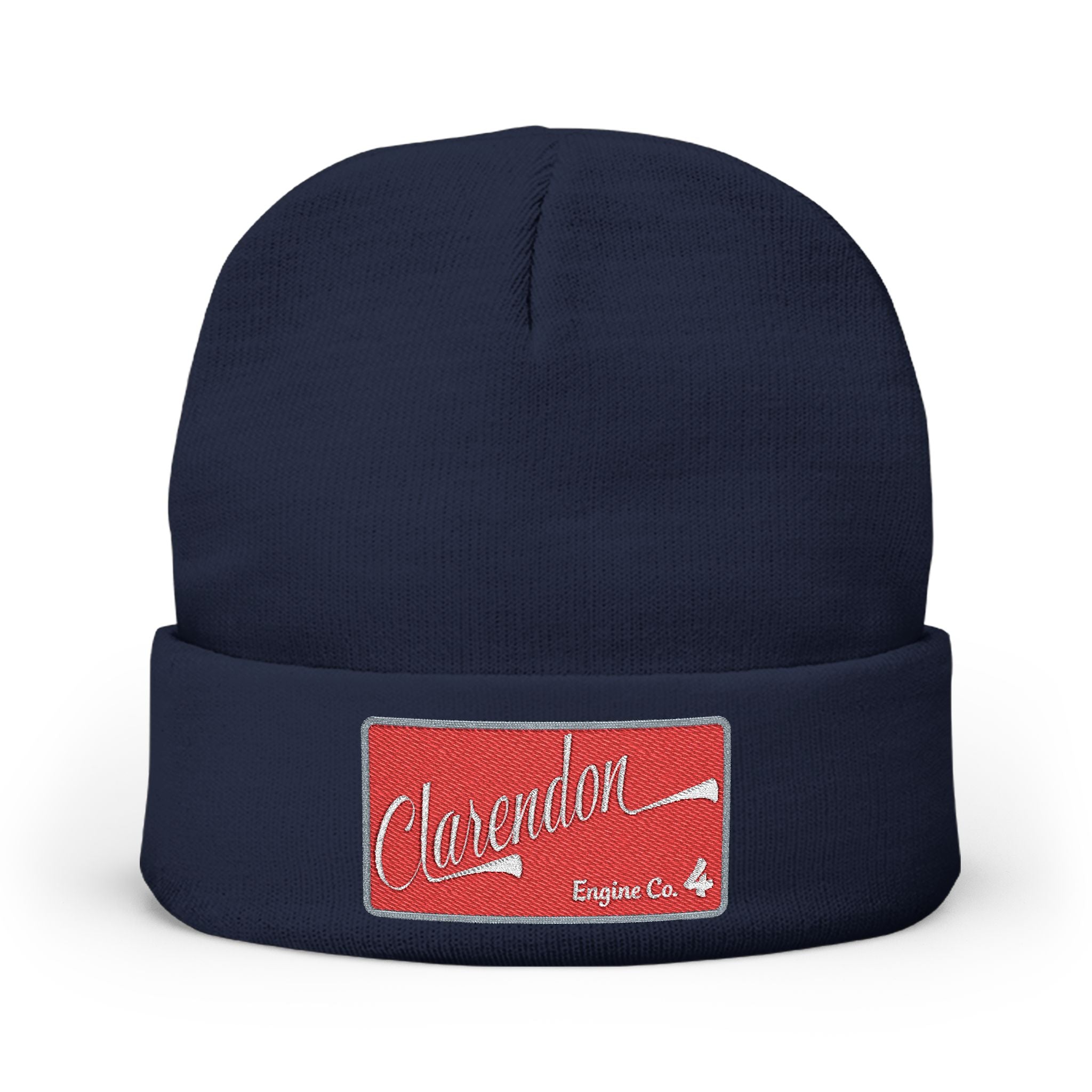 Arlington Clarendon Engine 4- Knit Beanie (Embroidery)