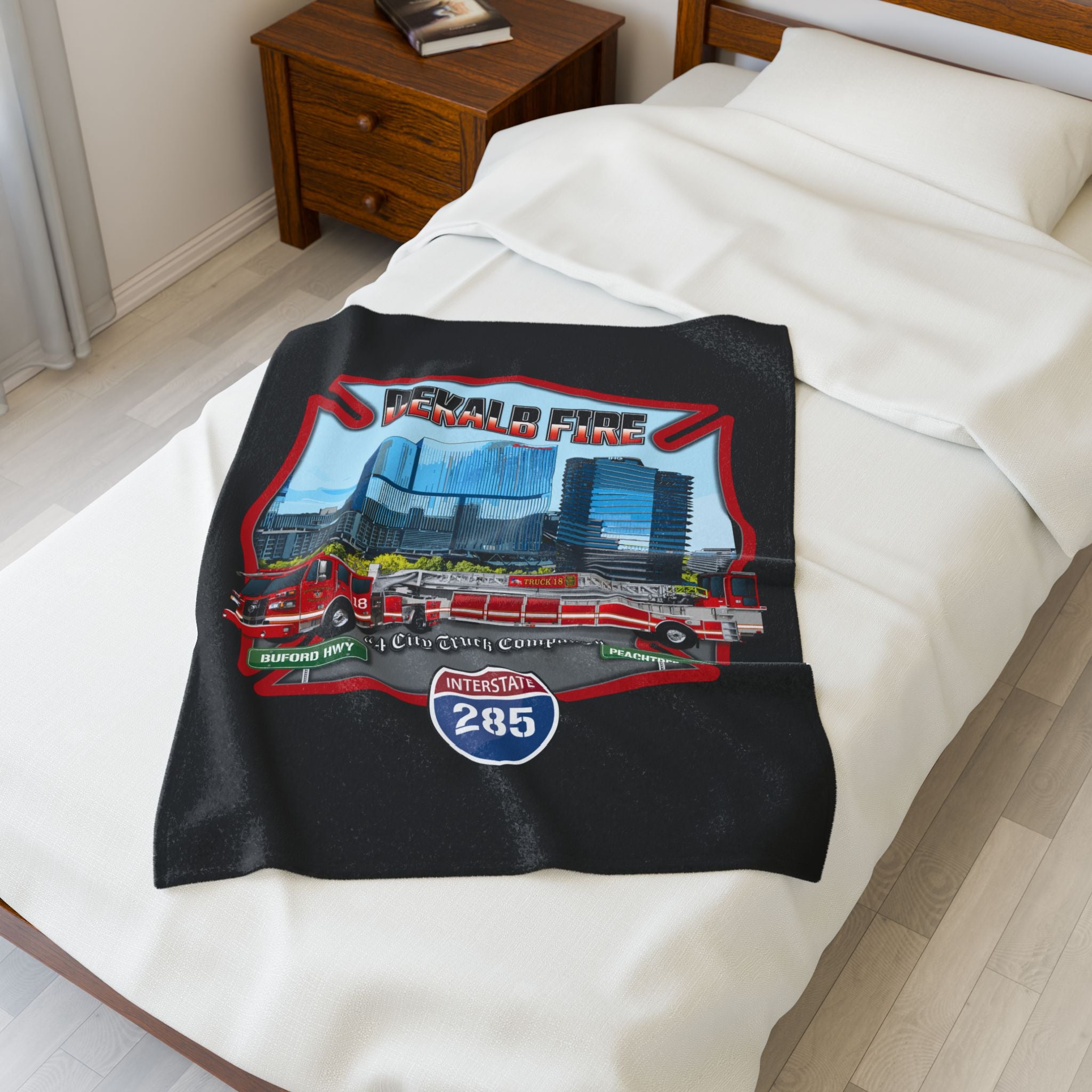Dekalb County Tiller 18- Velveteen Plush Blanket